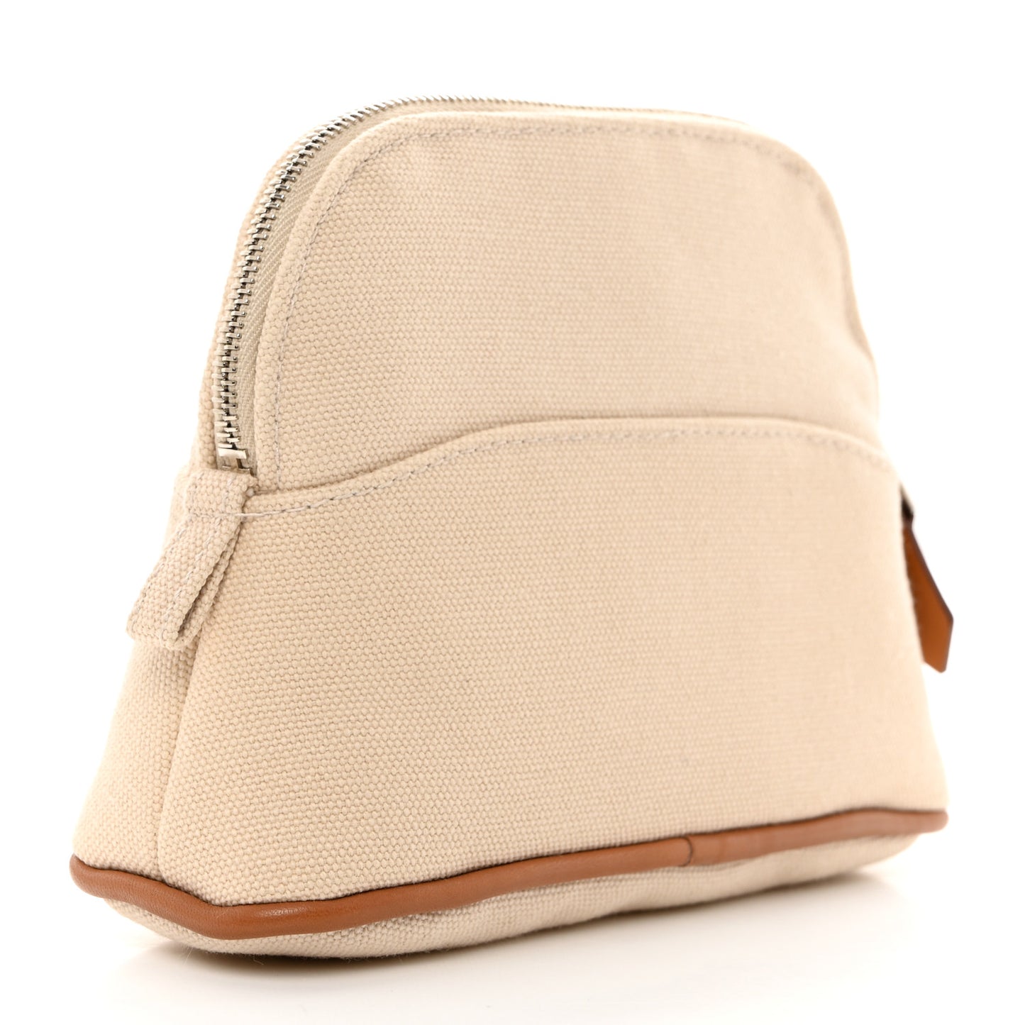 Cotton Canvas Mini Mini Bolide Travel Cosmetic Pouch Natural
