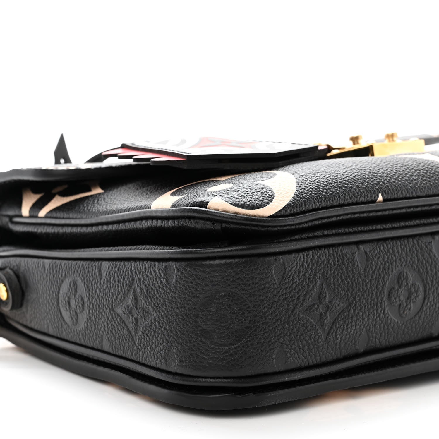 Louis Vuitton Empreinte Monogram Giant Crafty Pochette Metis Black Creme 9 of 11