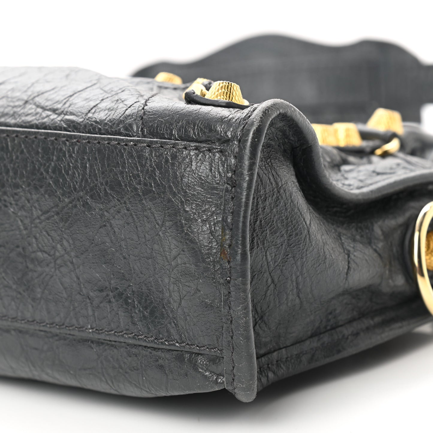 Agneau Giant 12 Gold Hardware Mini City Gris Fossile