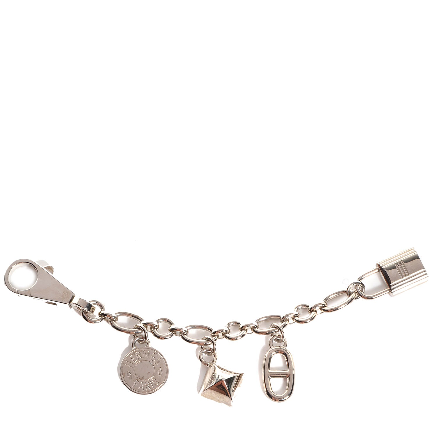 Hermes Palladium Olga Bag Charm Silver 80186 – FASHIONPHILE