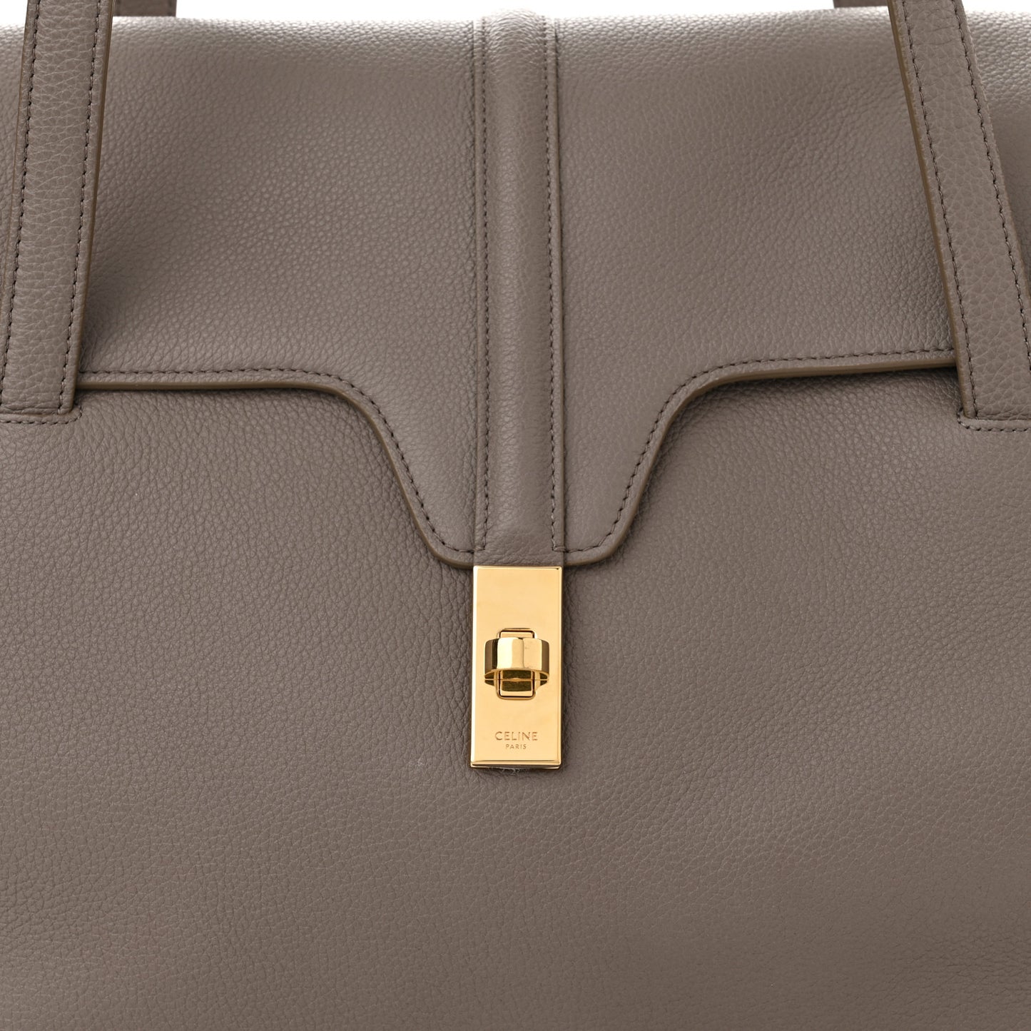 Supple Grained Calfskin Large Soft 16 Bag Pebble