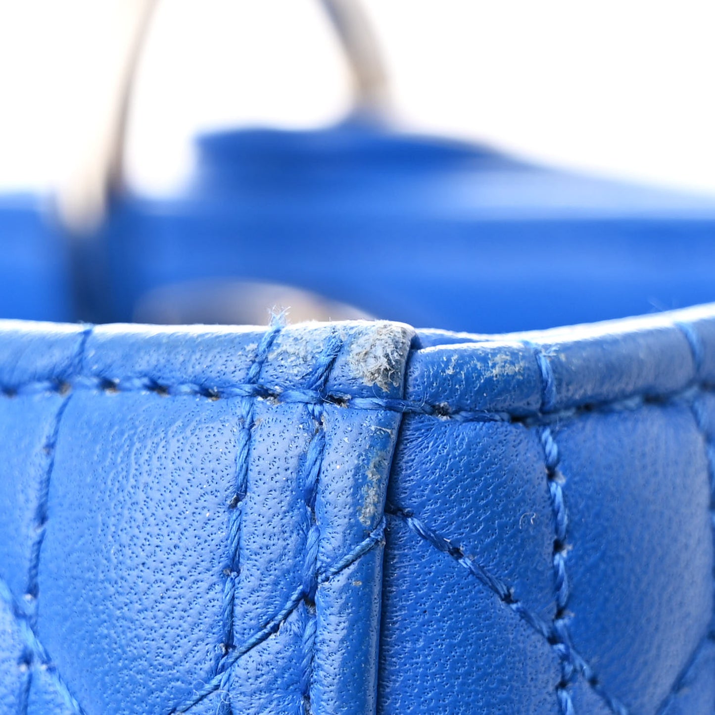 Lambskin Cannage Medium Lady Dior Blue