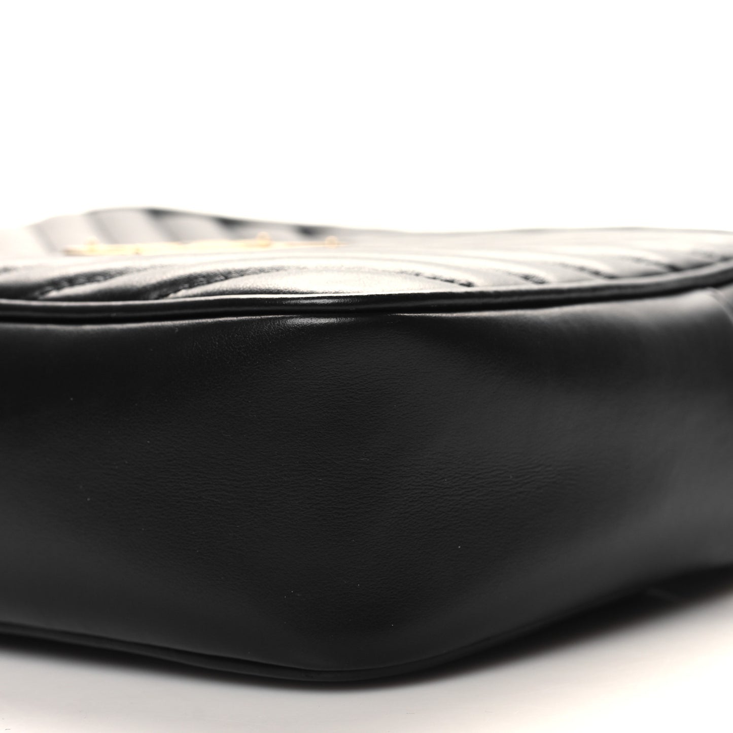 Calfskin Matelasse Monogram Lou Camera Bag Black