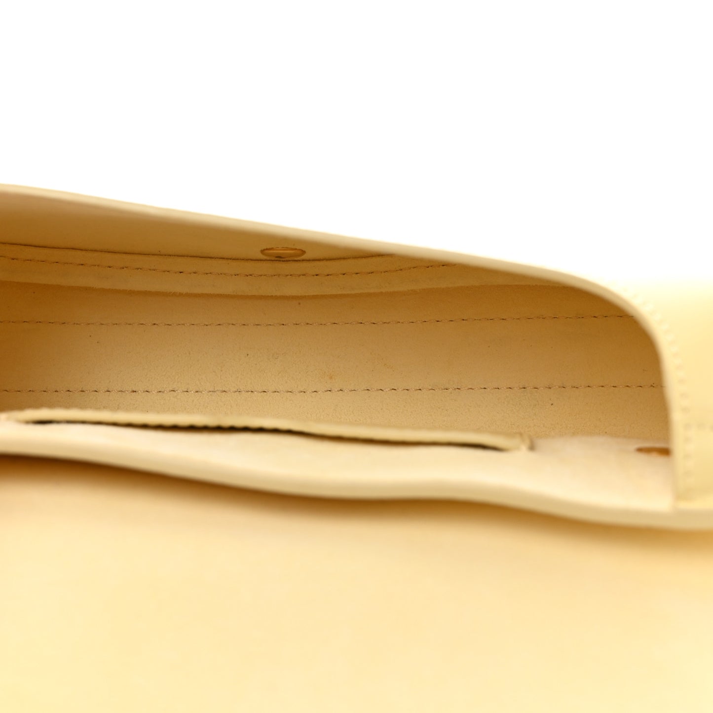 Box Calfskin East West Bobby Bag Pale Yellow