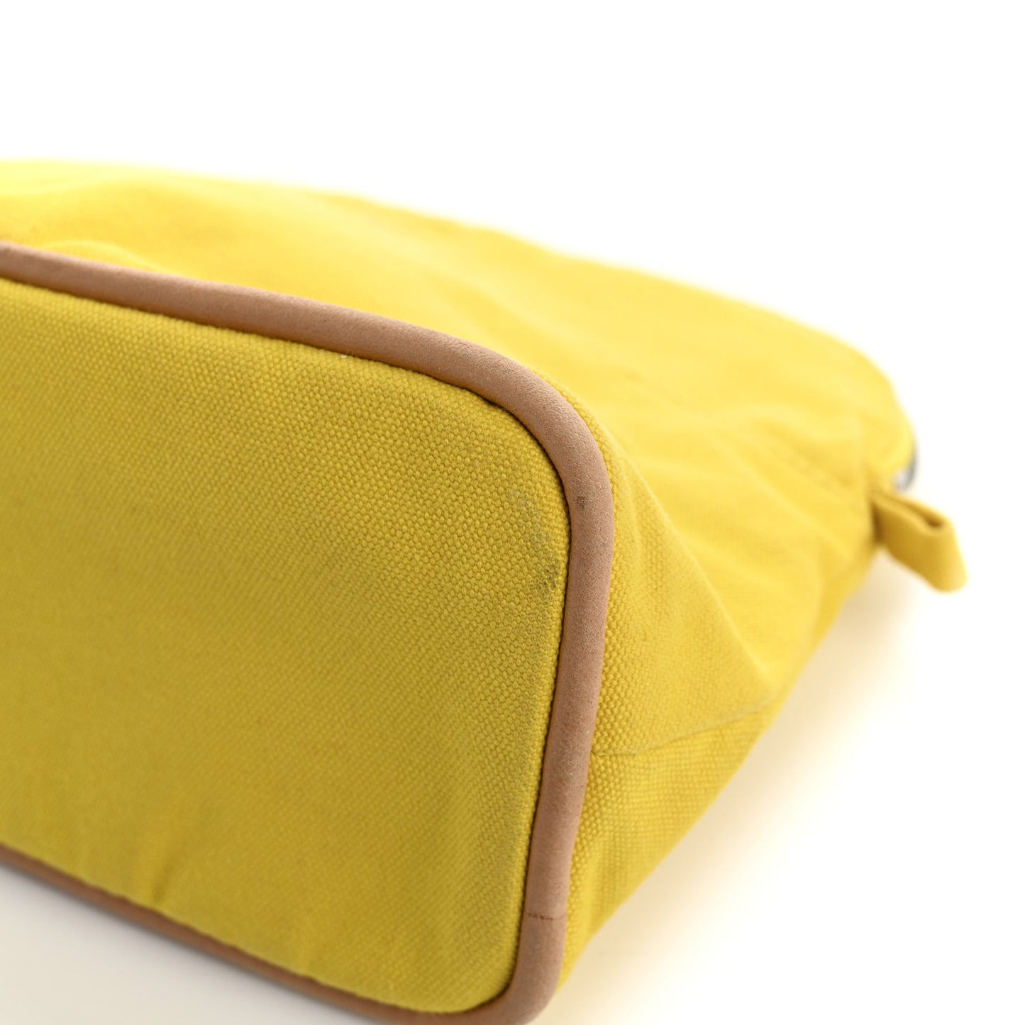 Cotton Canvas Bolide Travel Cosmetic Pouch Yellow