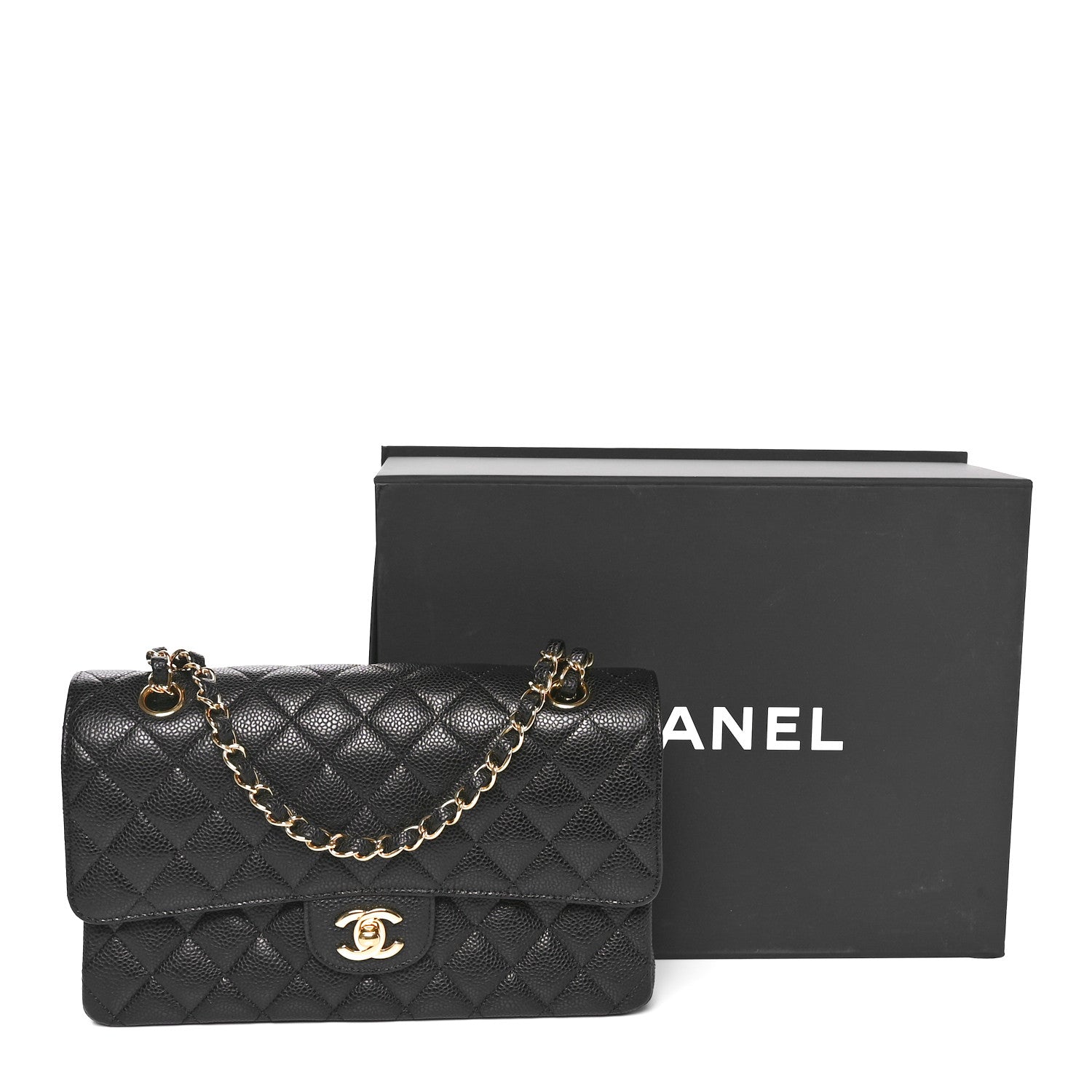 Chanel Caviar Quilted Medium Double Flap Black 11 of 11