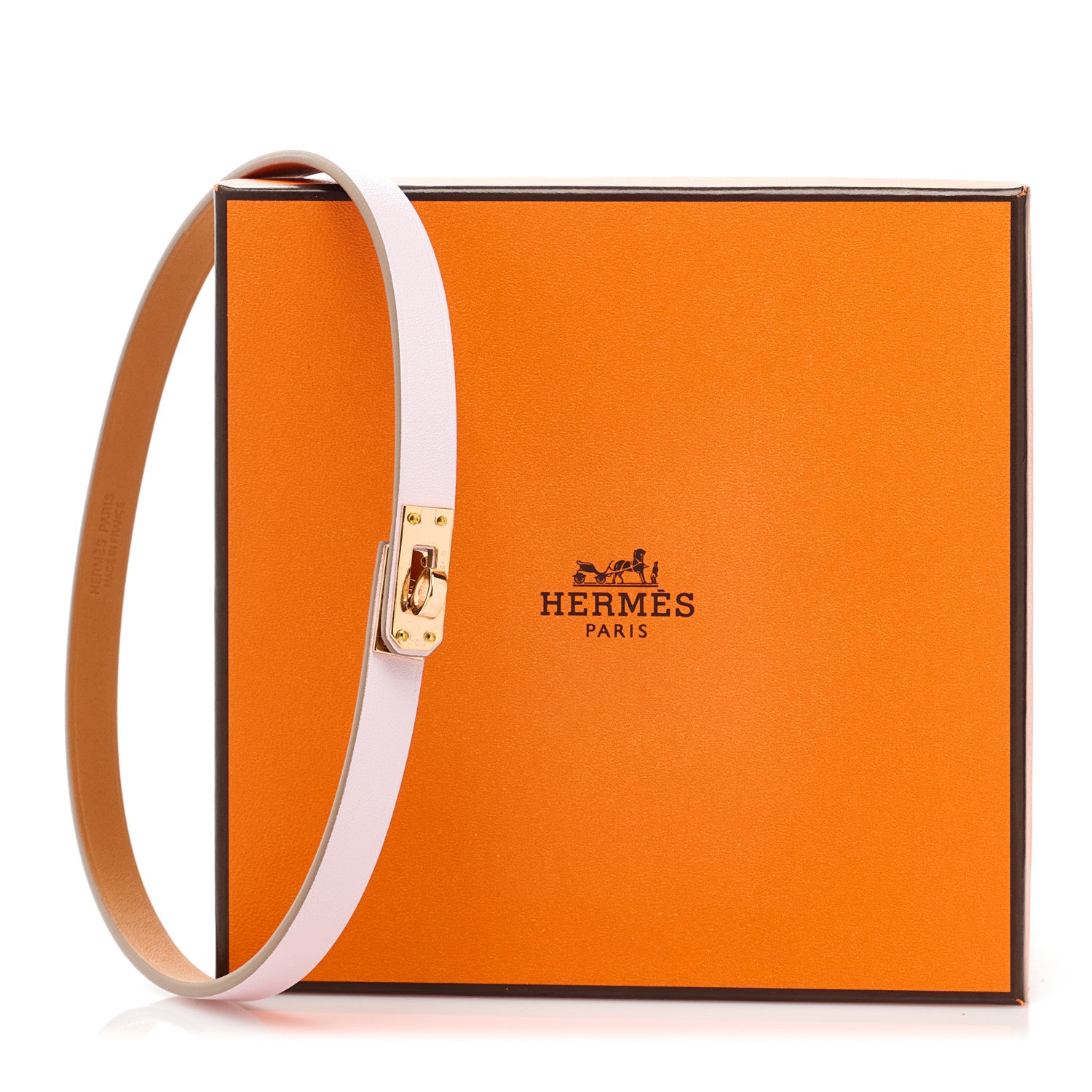 Hermes Swift Kelly Choker Mauve Pale 7 of 7