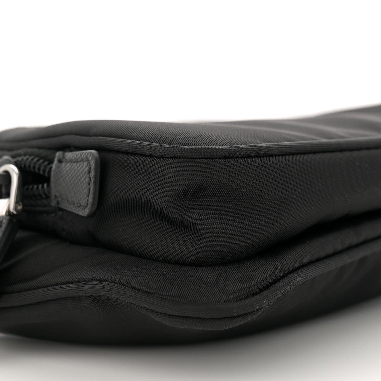 Re-Nylon Saffiano Belt Bag Black