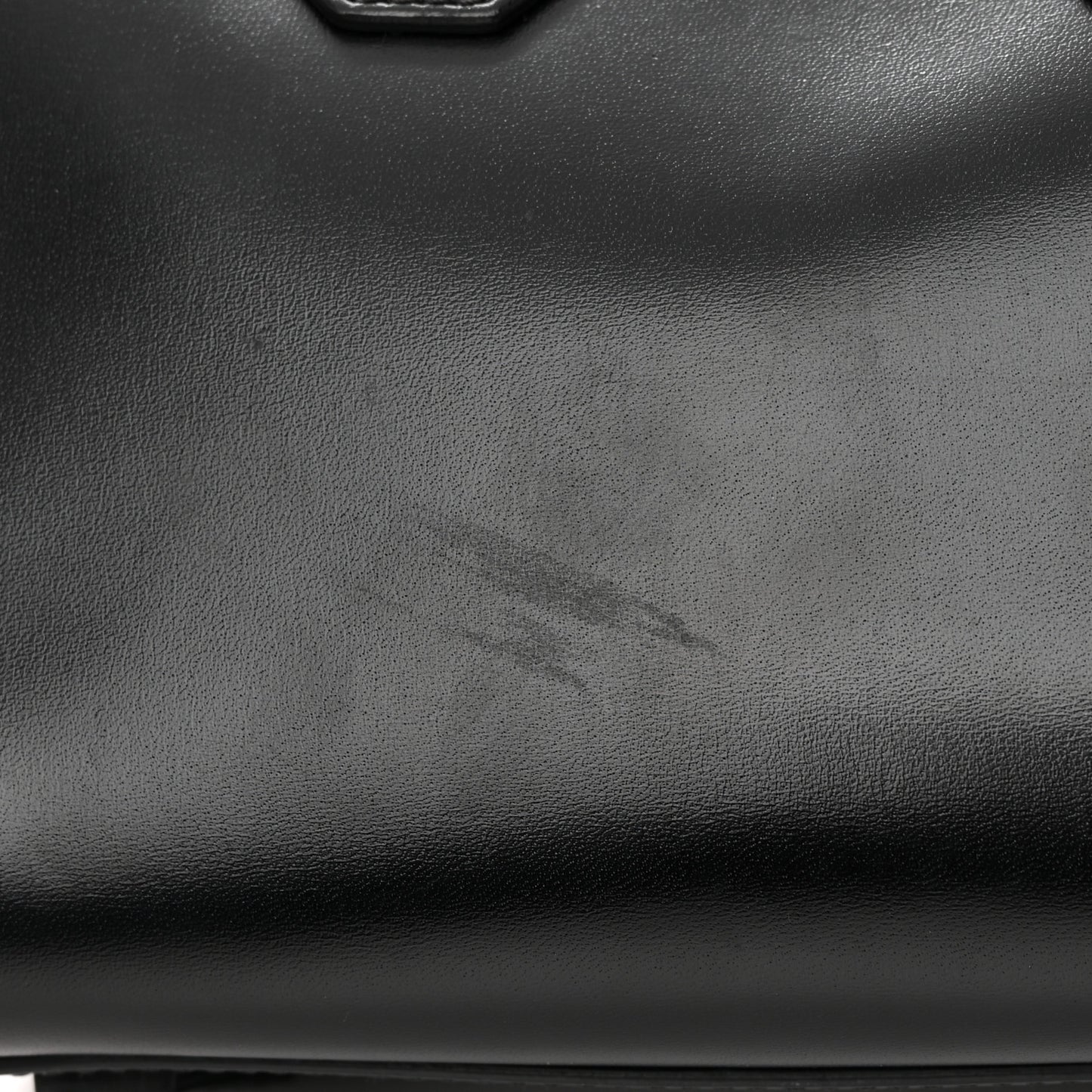 Shiny Lord Calfskin Mini Antigona Black