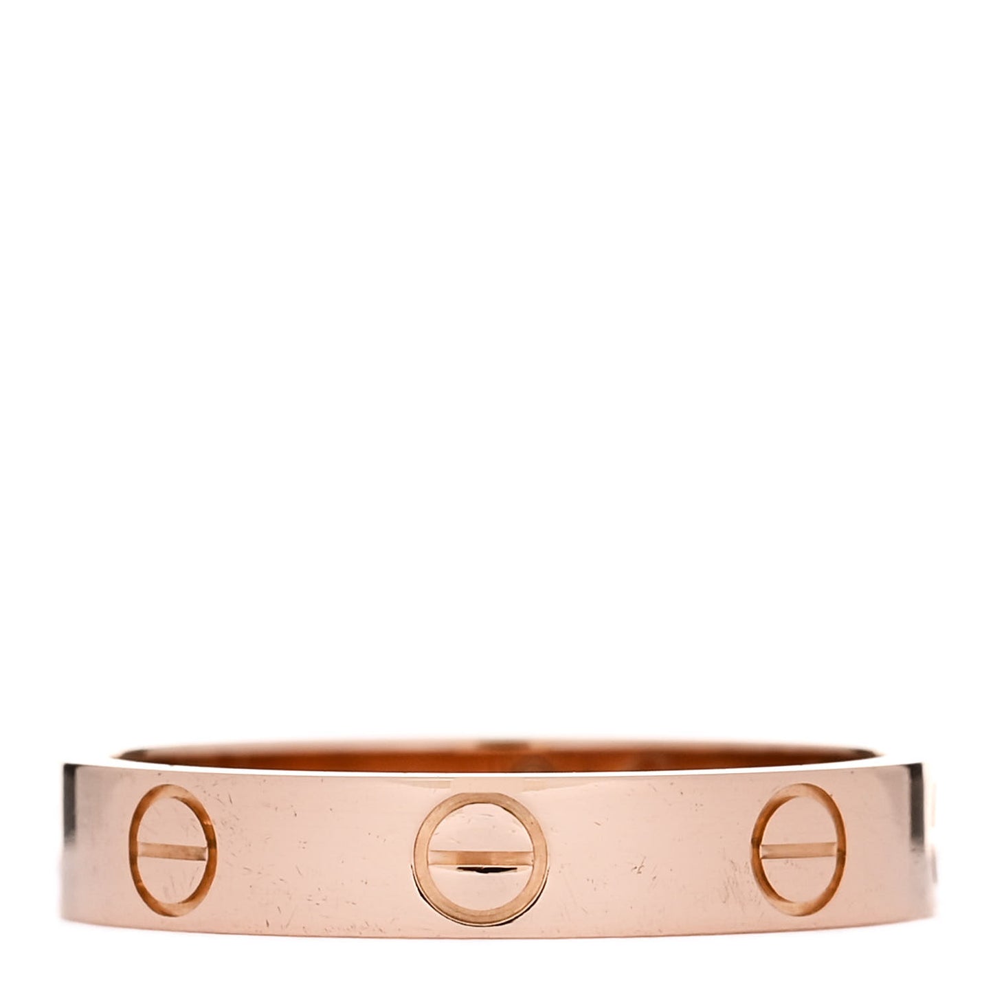 18K Pink Gold 3.5mm LOVE Wedding Band Ring 54 6.75