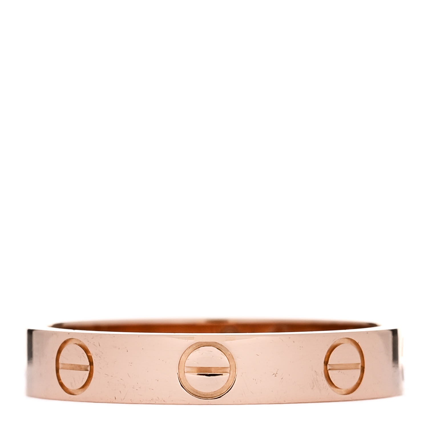 Cartier 18K Pink Gold 3.5mm LOVE Wedding Band Ring 54 6.75 1 of 5