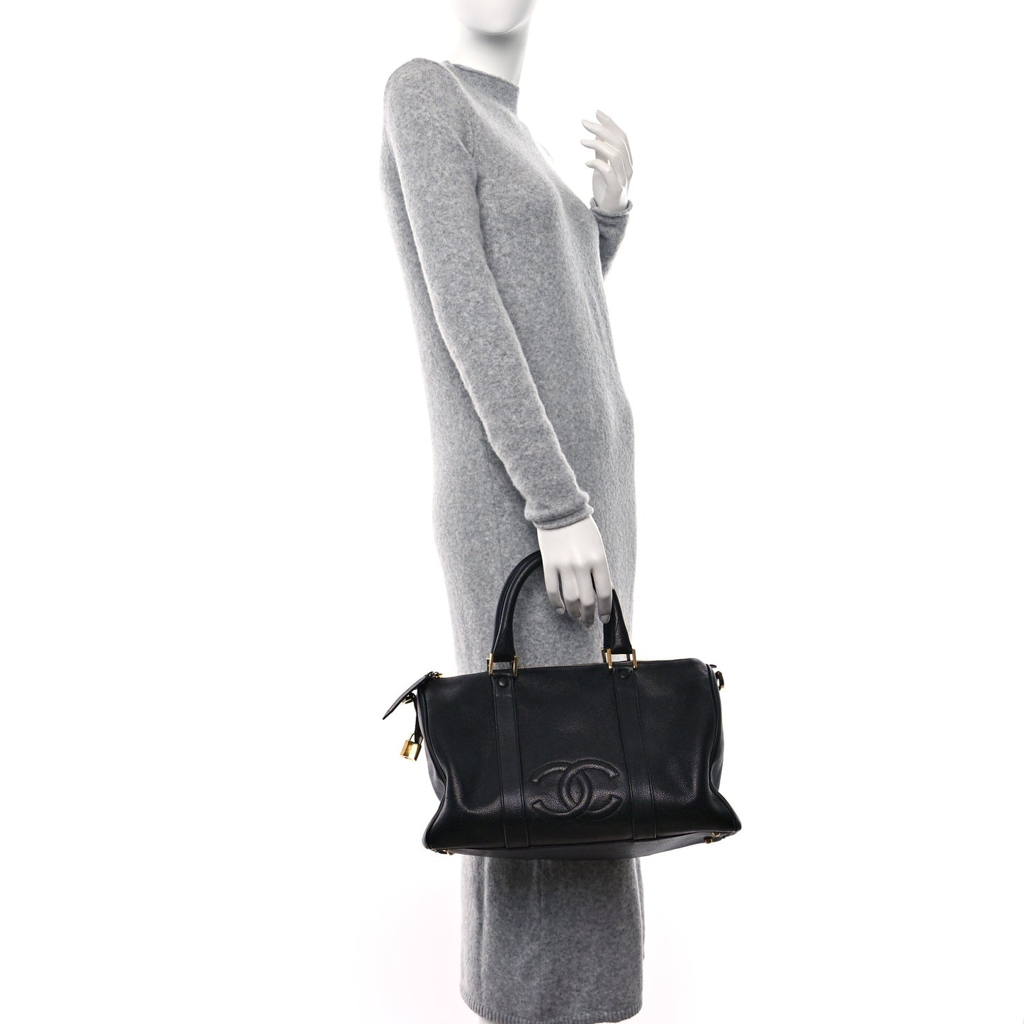 Caviar Timeless CC Duffel Bag Black
