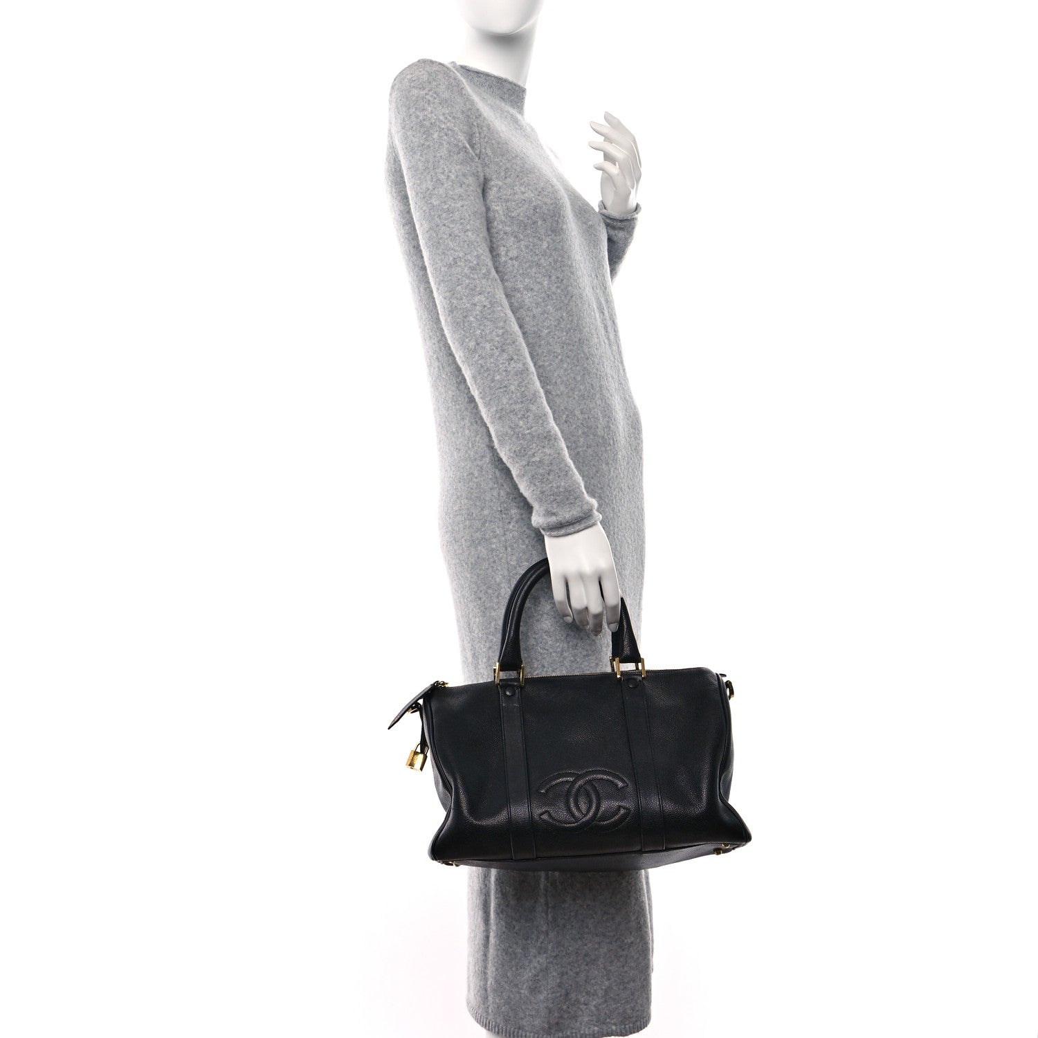 Chanel Caviar Timeless CC Duffel Bag Black 3 of 10