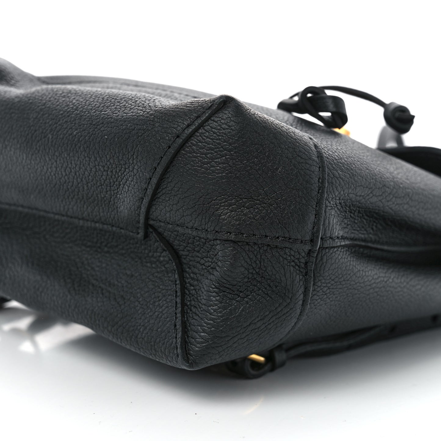 Calfskin Lockme Mini Backpack Black