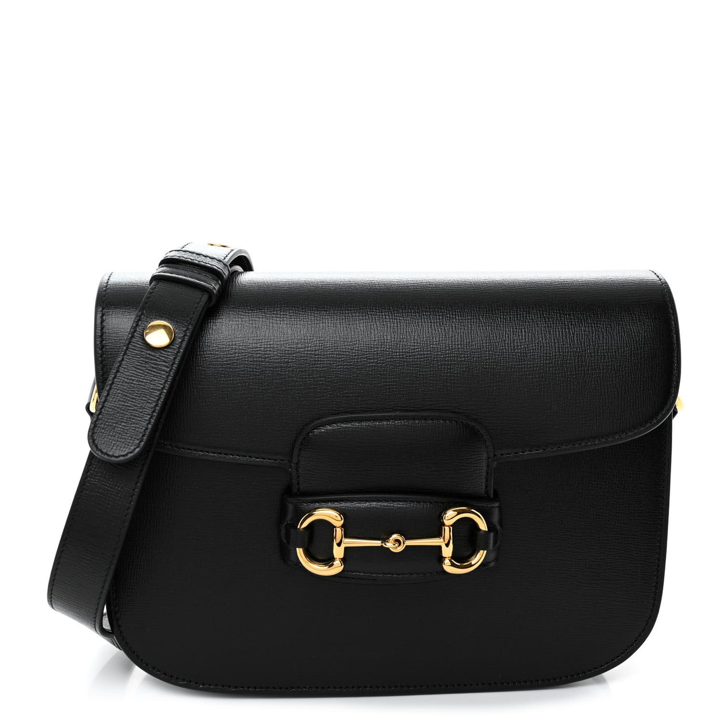 Azalea Calfskin Horsebit 1955 Shoulder Bag Black