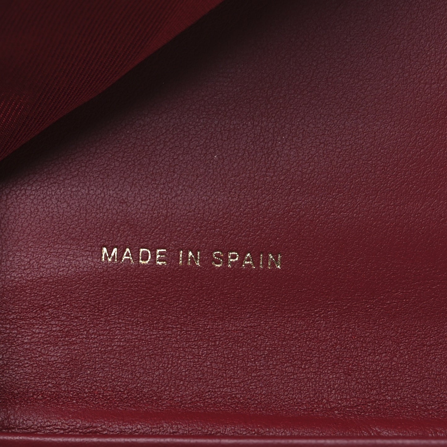 Caviar Quilted Compact Flap Wallet Dark Red