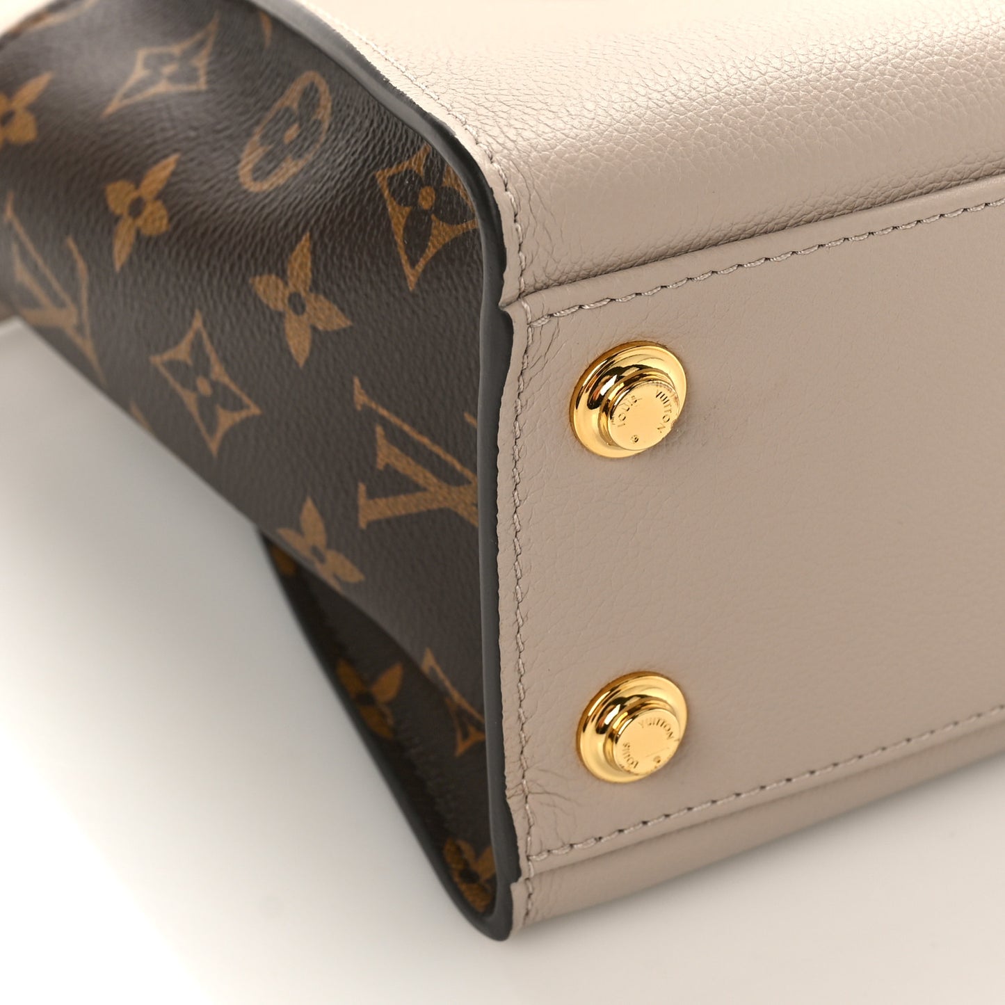 Calfskin Monogram On My Side PM Greige