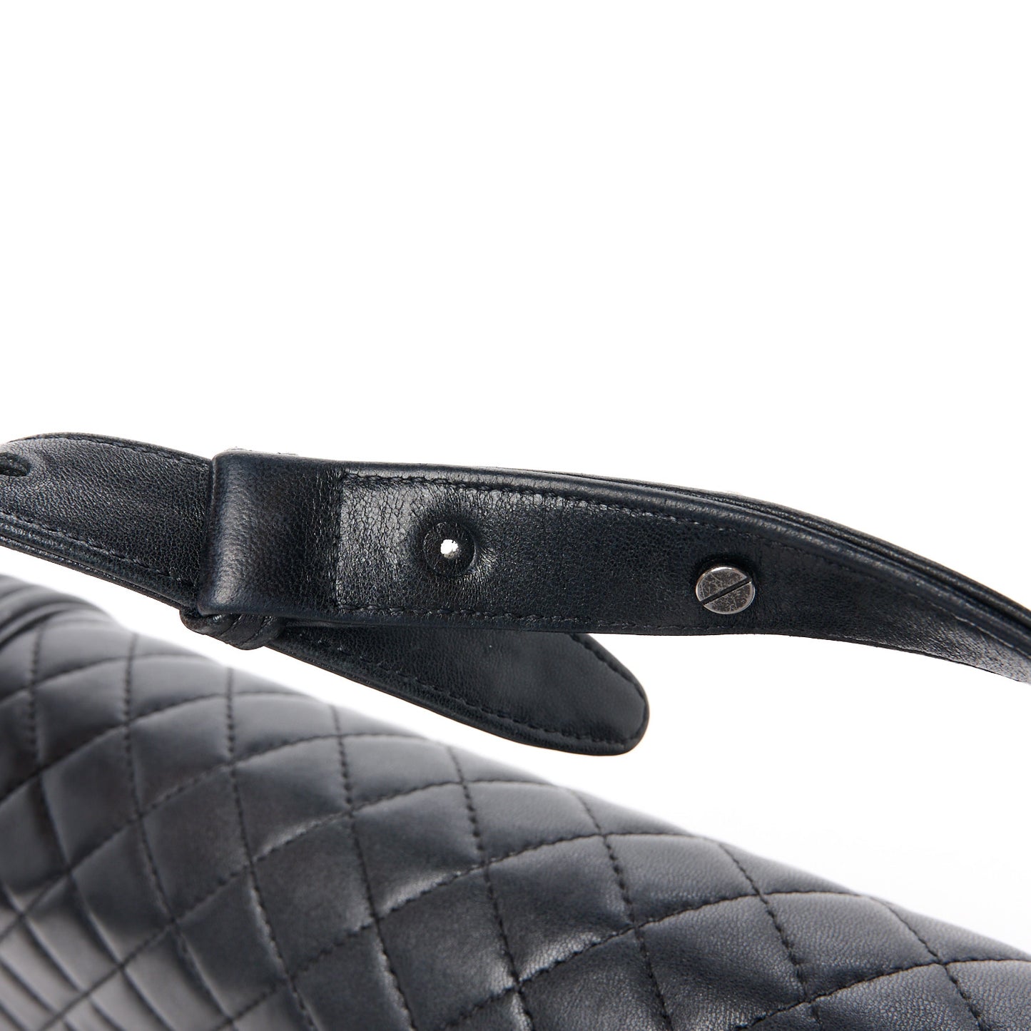 Calfskin Quilted New Medium Boy Flap Black