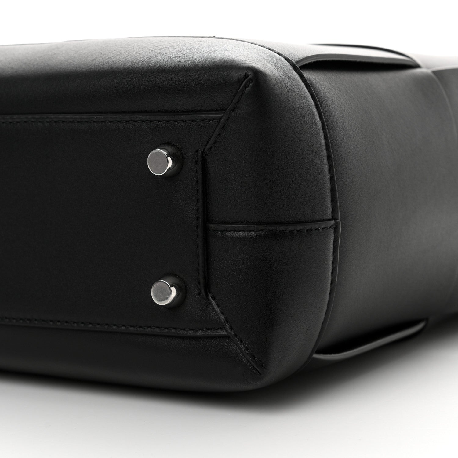 Bottega Veneta French Calfskin Maxi Intrecciato Large Vertical Arco Tote Black 8 of 12