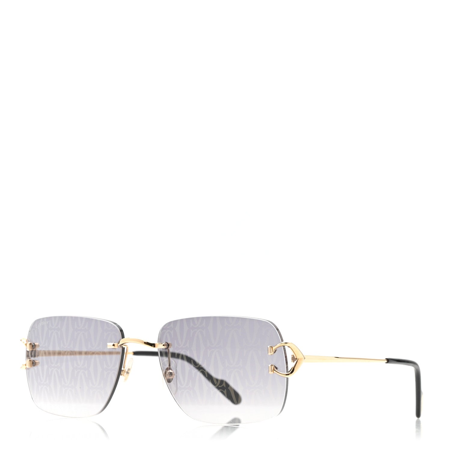 Cartier Metal C Decor Motif Sunglasses CT0330S Gold 1819492