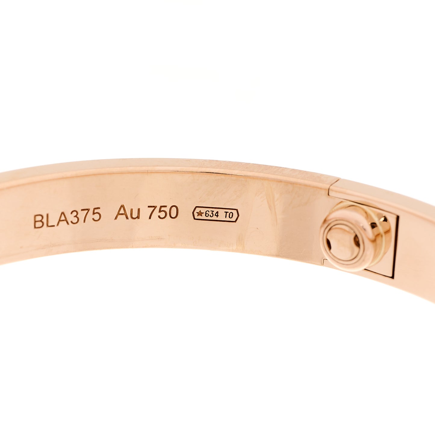 18K Pink Gold LOVE Bracelet 17
