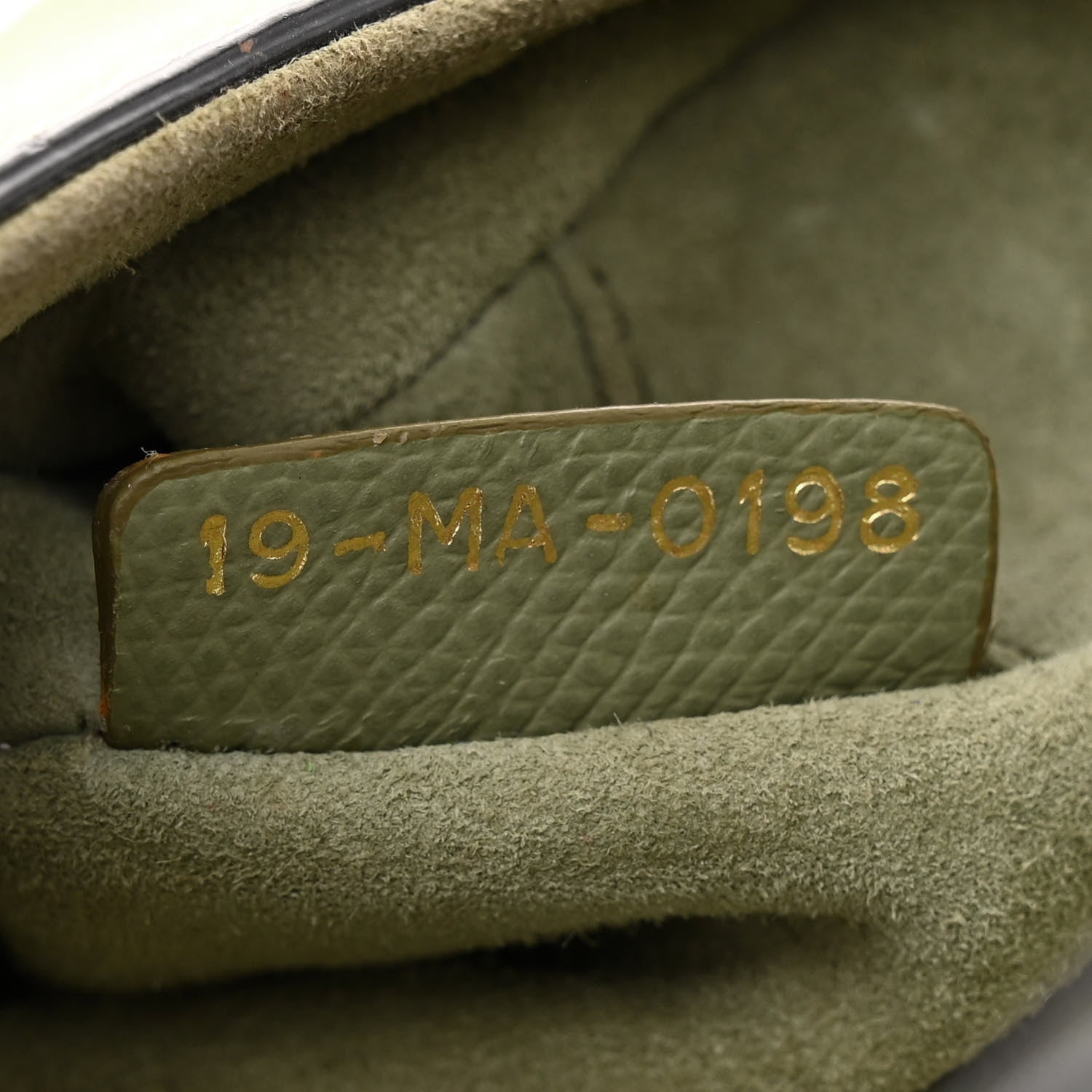 Christian Dior Grained Calfskin Mini Saddle Bag Sage Green 7 of 16