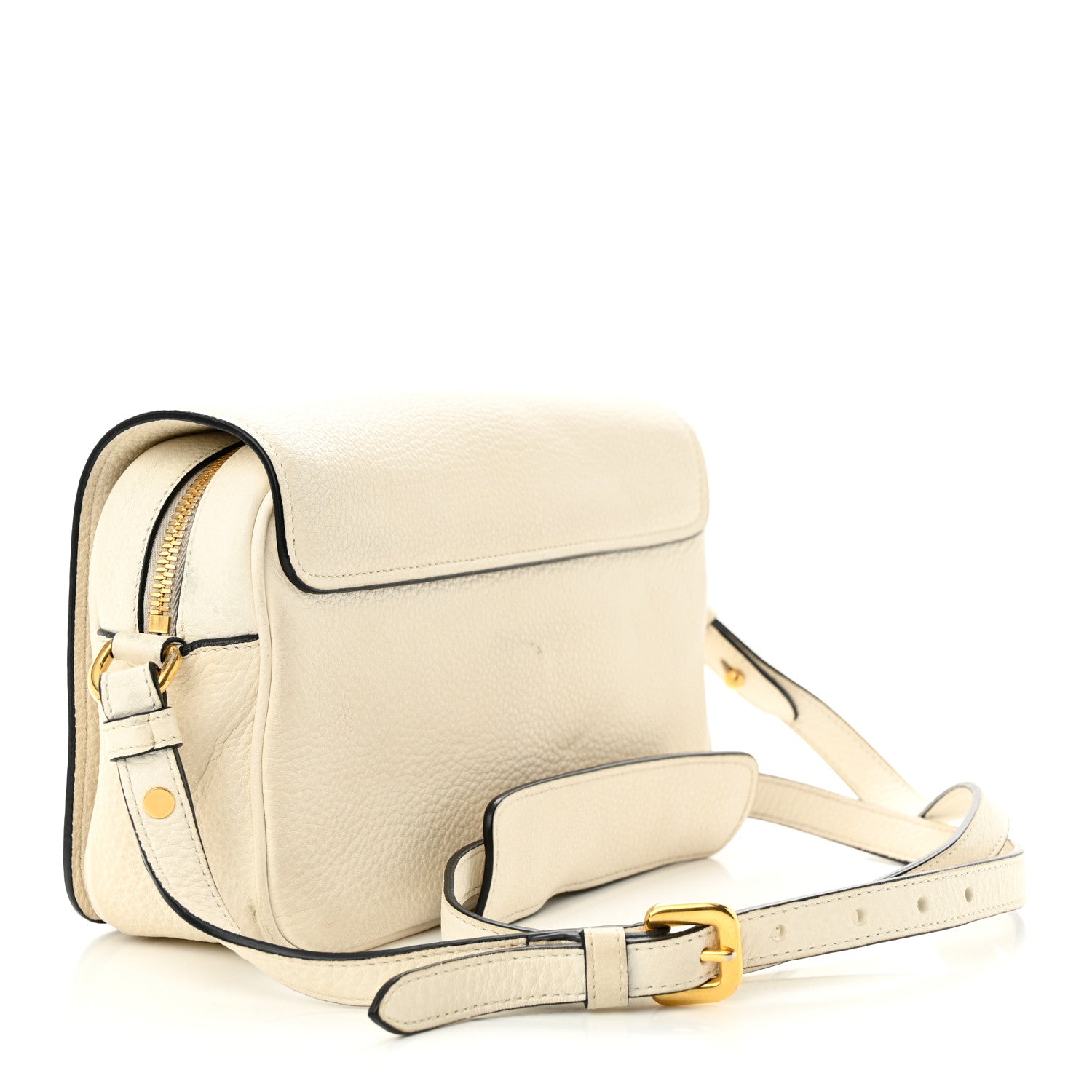 Prada Vitello Phenix Flap Crossbody White 3 of 17