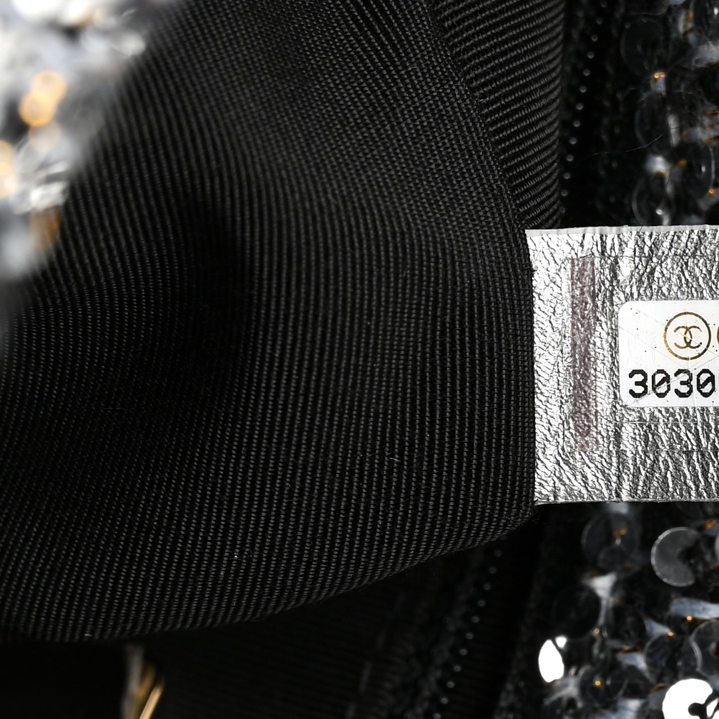 Sequin Quilted Medium Chanel 19 Flap Silver