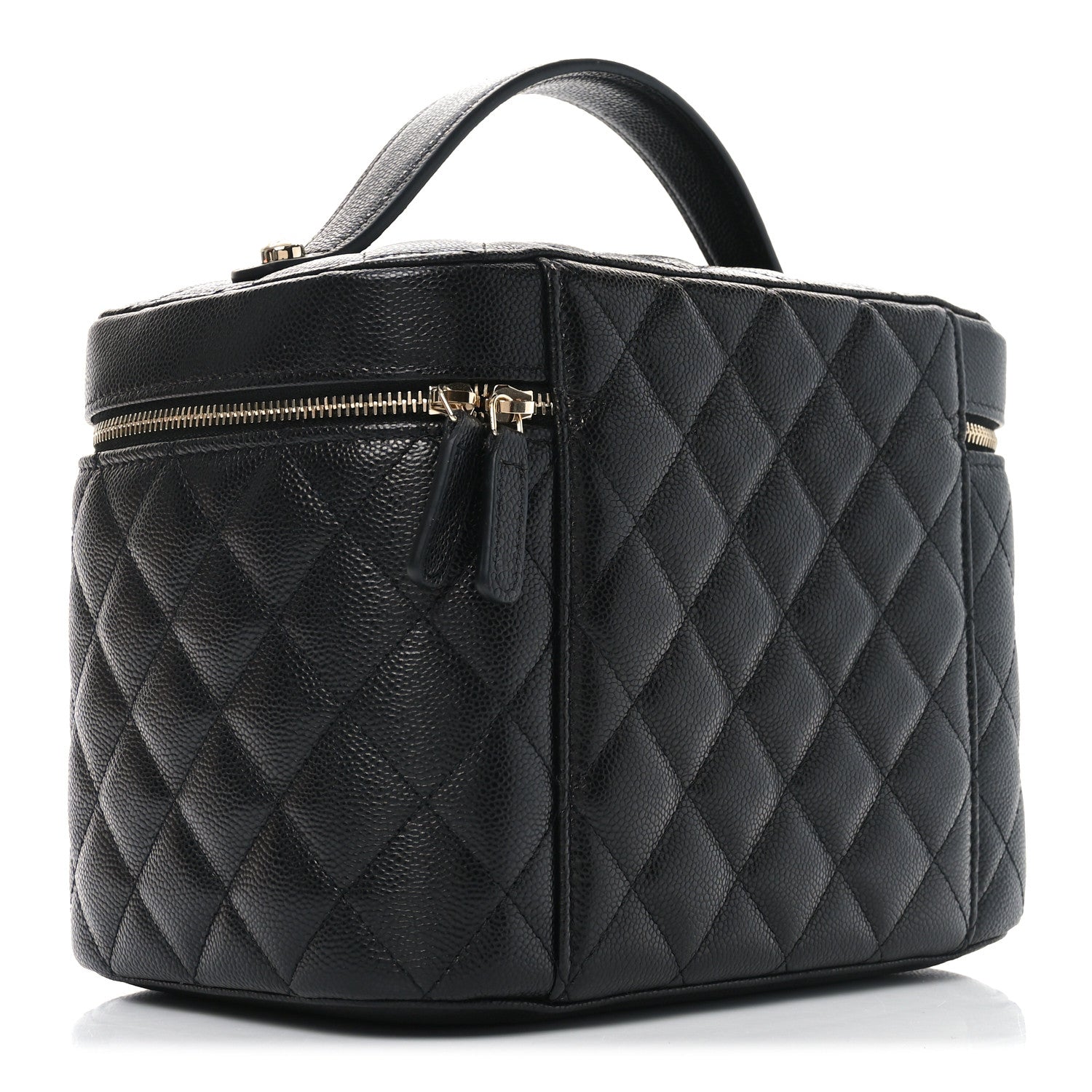 Chanel Caviar Quilted Large Vanity Pouch Black 3 of 11