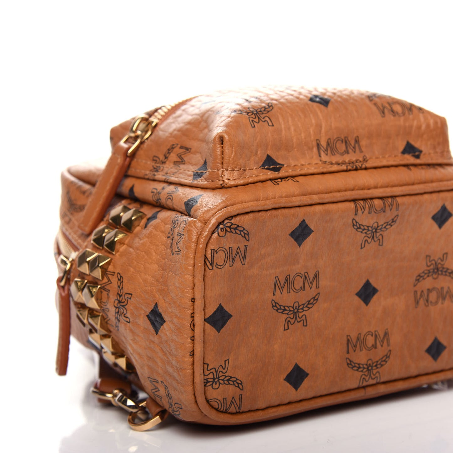 Visetos Side Stud X-Mini Stark Backpack Cognac
