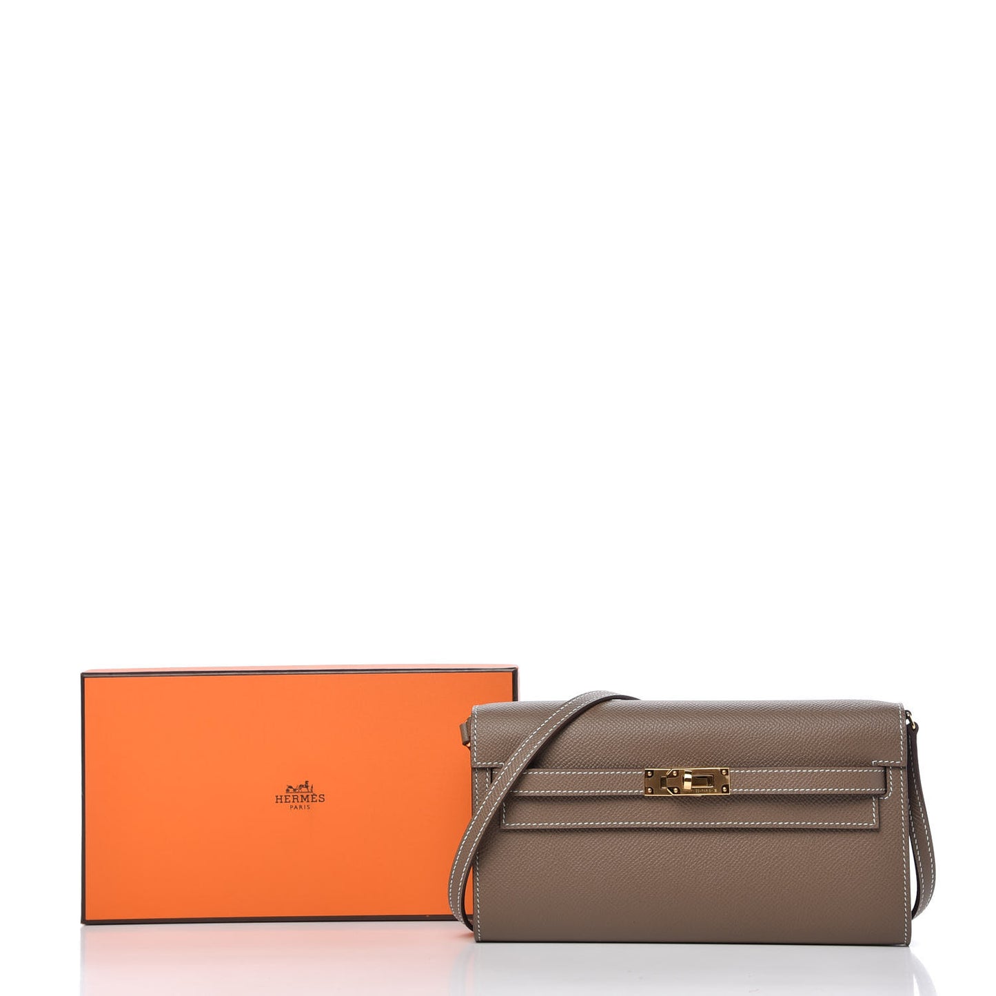 Epsom Kelly Wallet To Go Etoupe