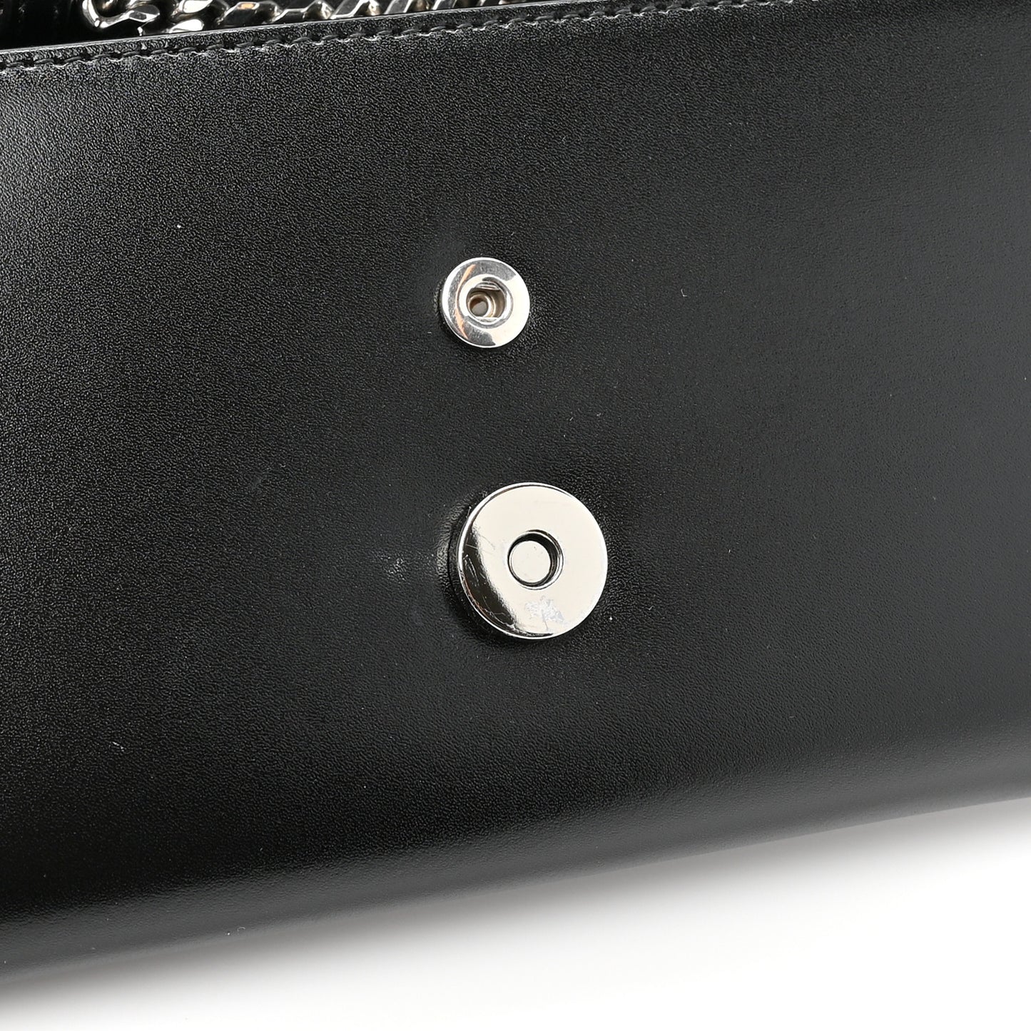 Calfskin Small Slash Bag Black White