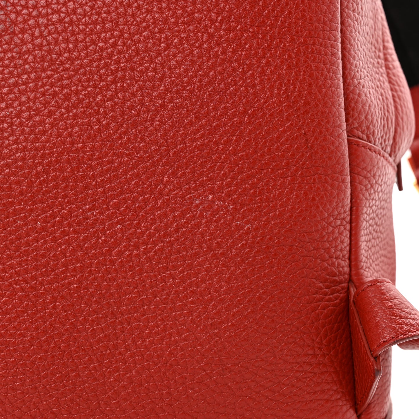 Grained Calfskin Buckley Backpack Red