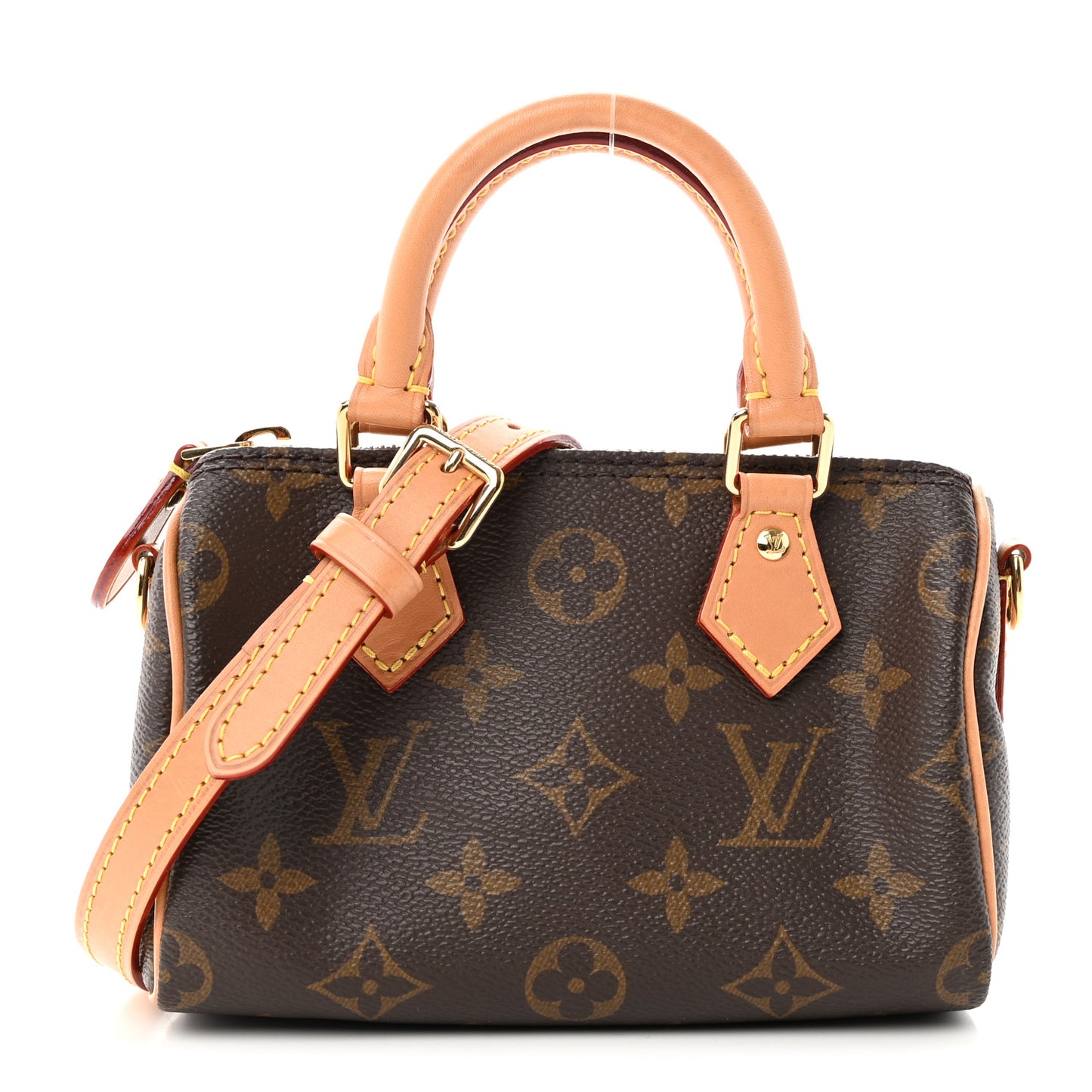 LOUIS VUITTON Monogram Nano Speedy Bandouliere