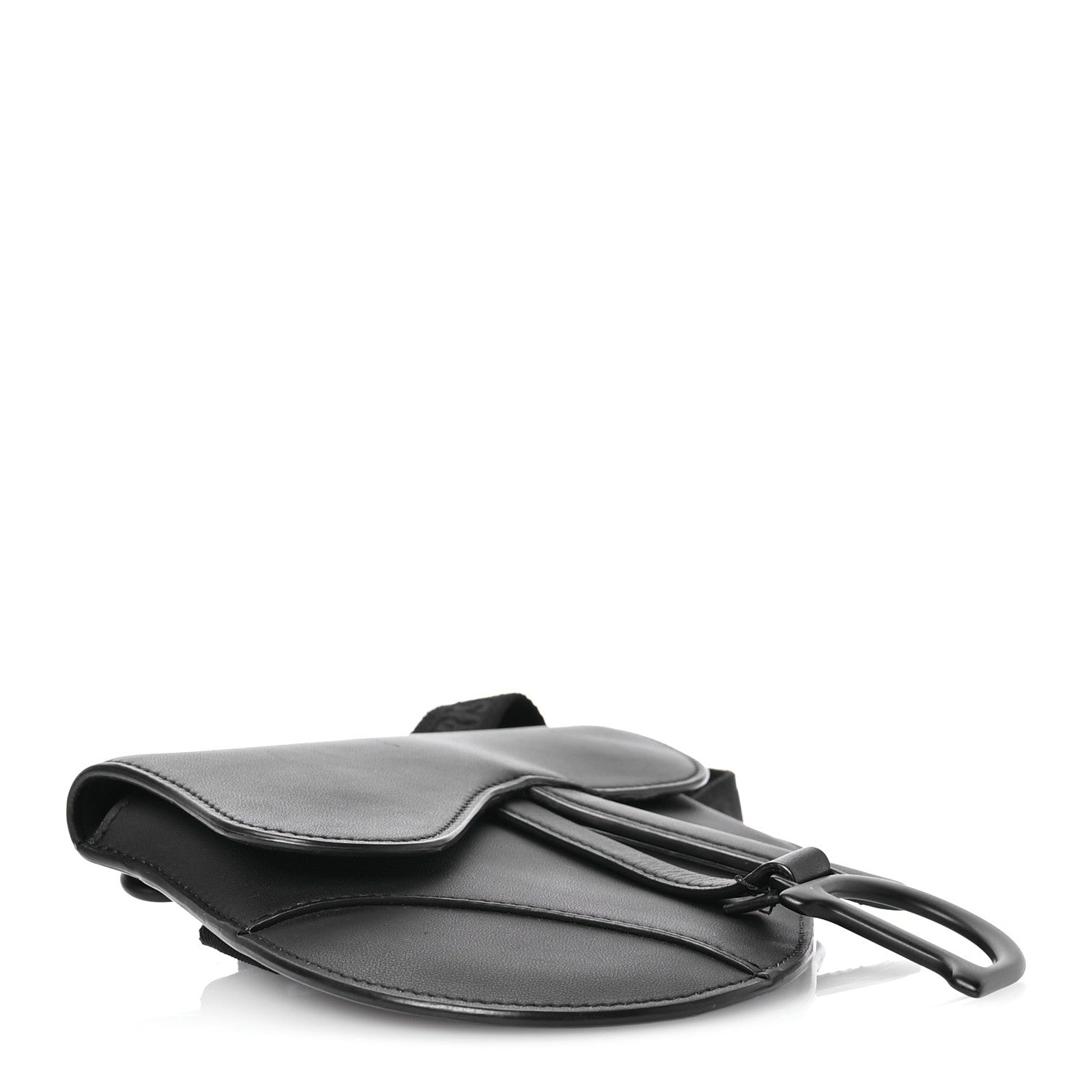 Christian Dior Ultra Matte Calfskin Saddle Belt Bag Black 4 of 13