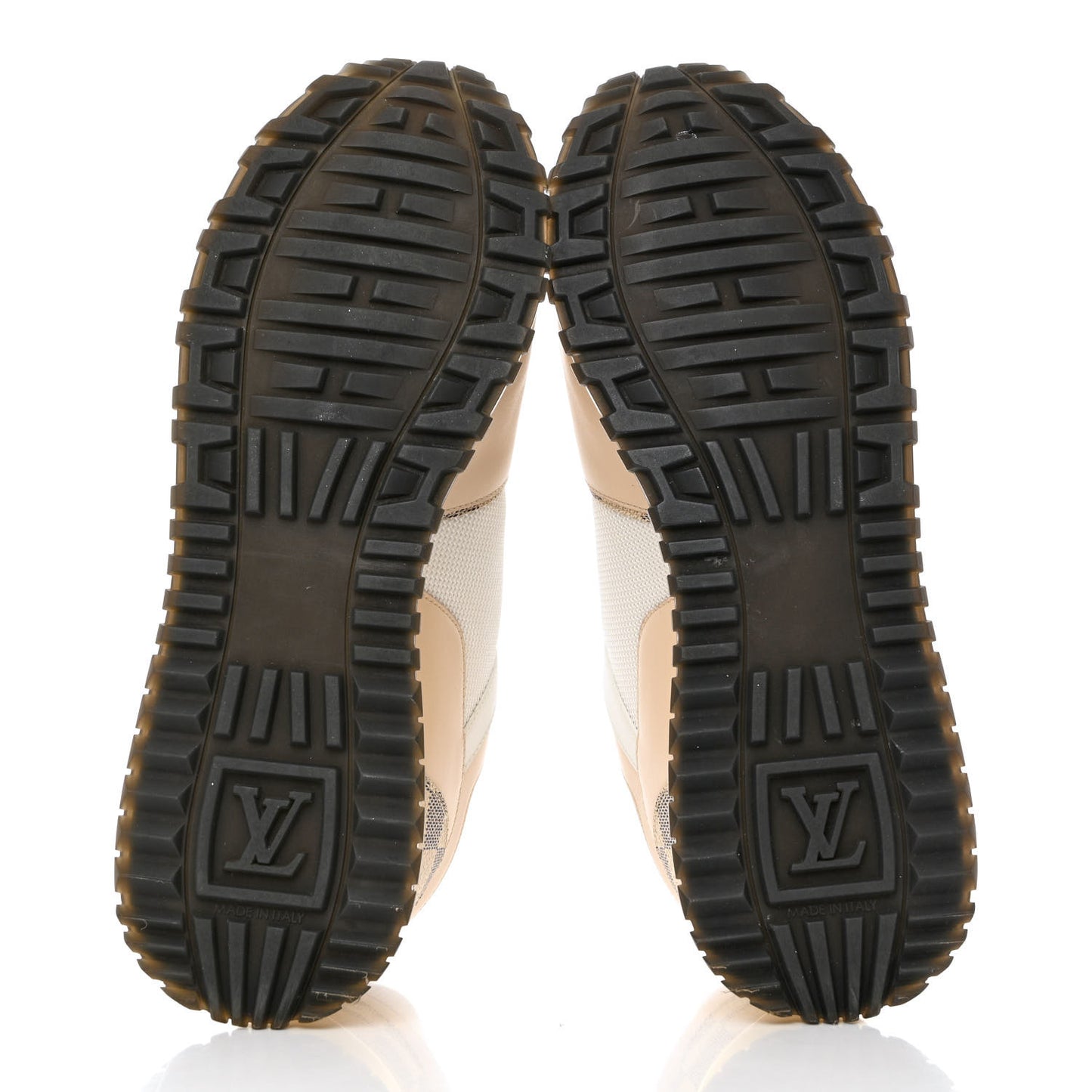 Calfskin Damier Azur Run Away Sneakers 39.5 White