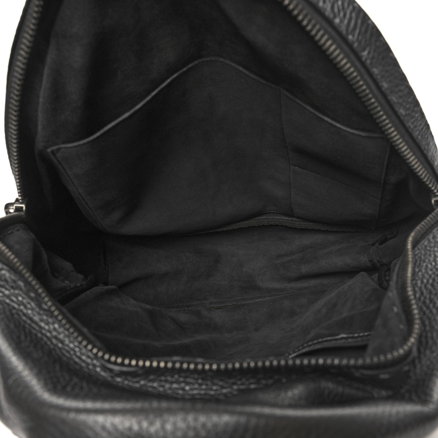 Cuoio Romano Lux Selleria Monster Eyes Embossed Rounded Backpack Asfalto