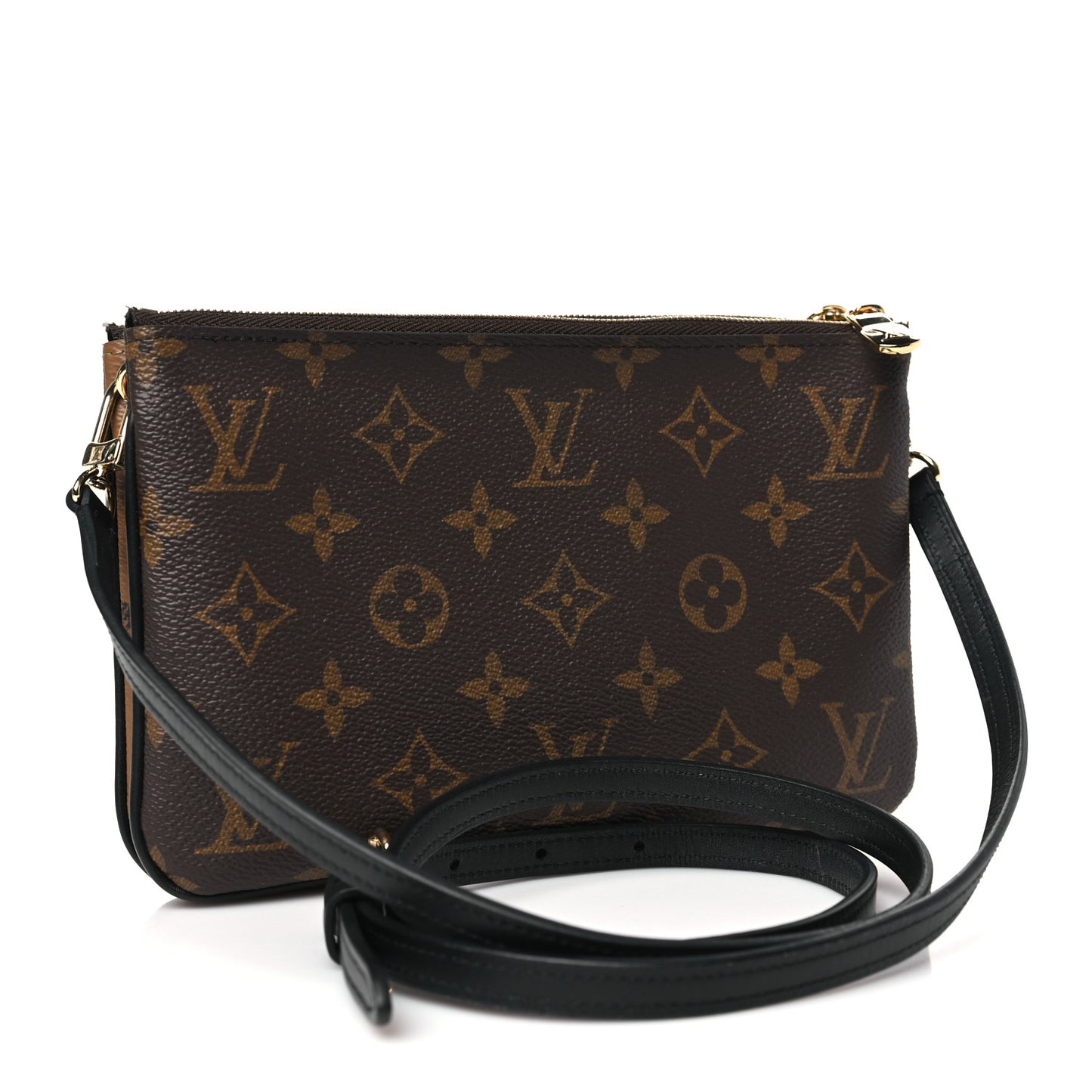 Reverse Monogram Giant Double Zip Pochette