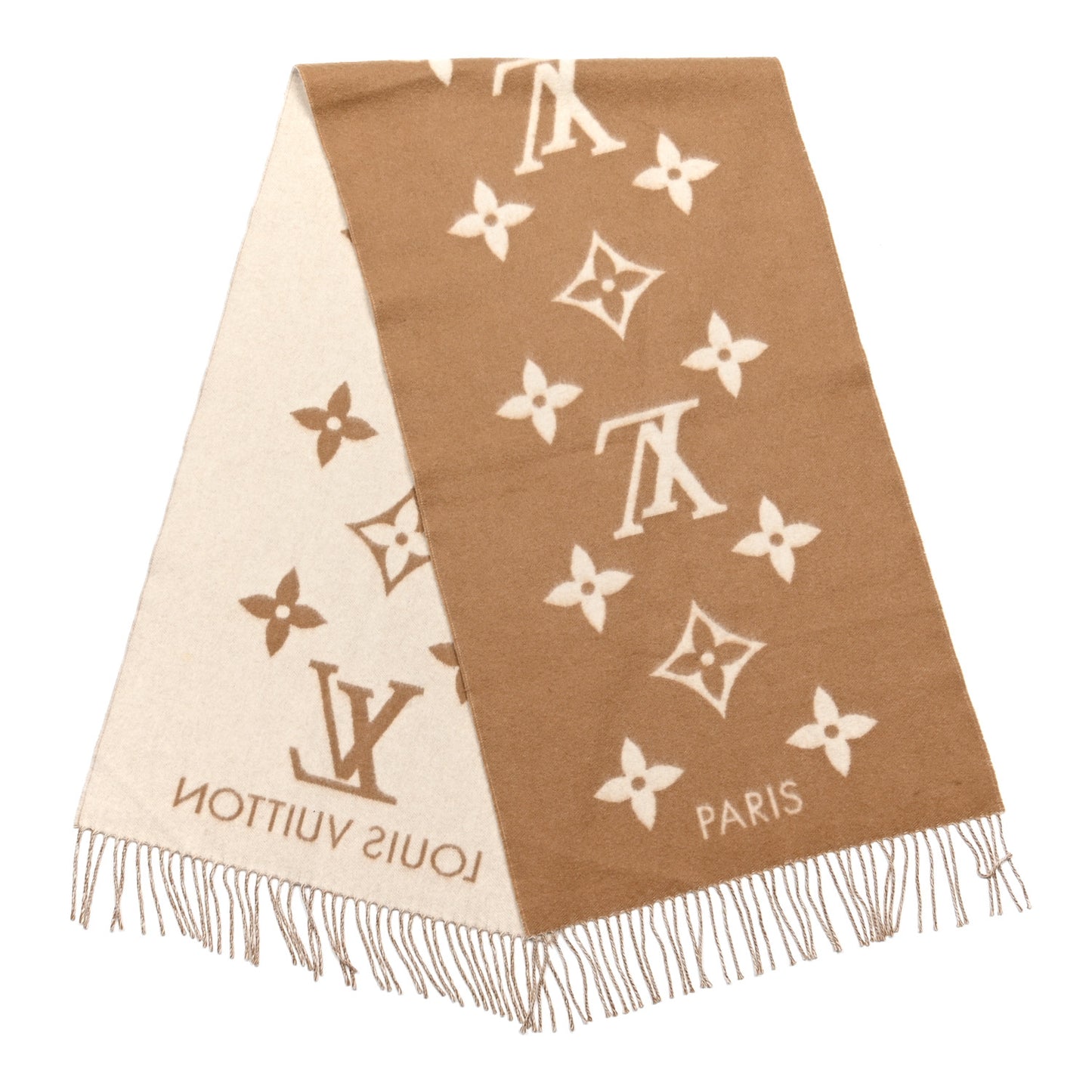 Cashmere Monogram Reykjavik Scarf Sable