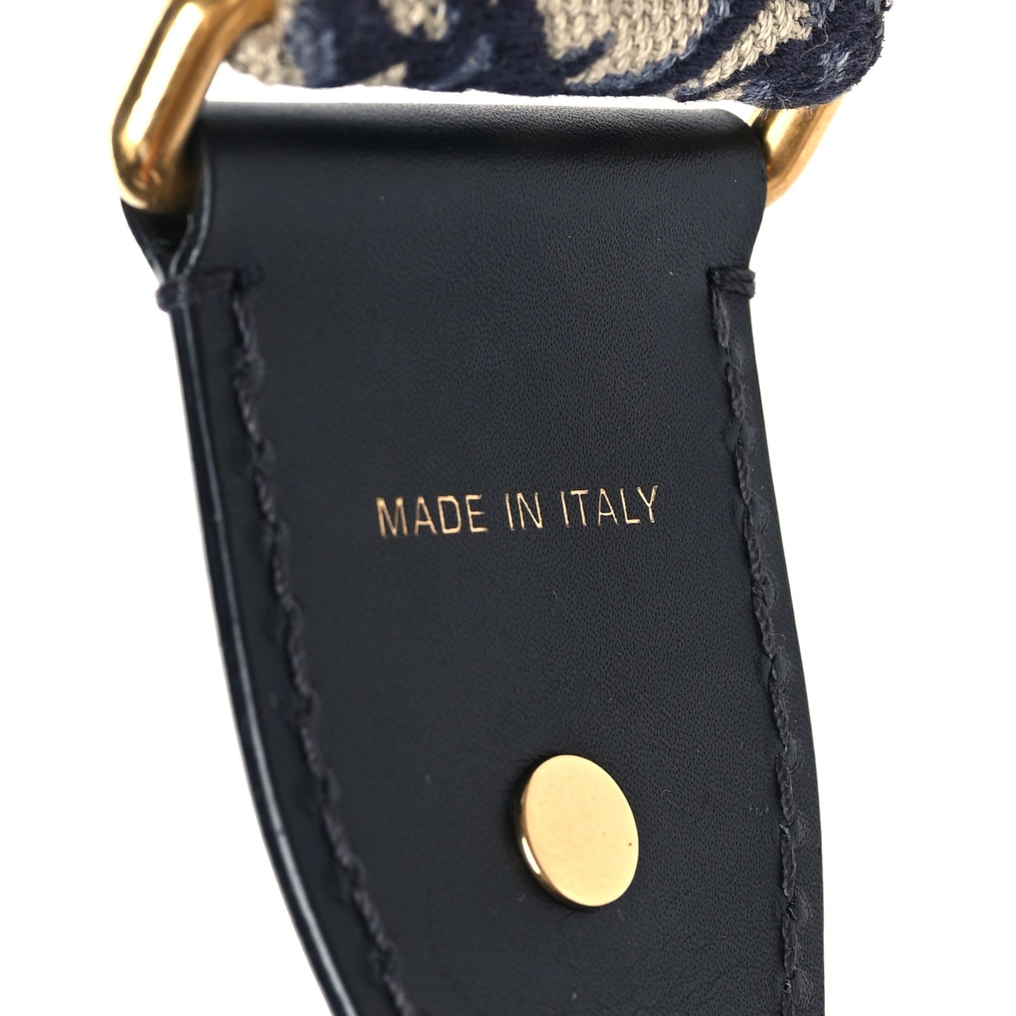 Oblique Studded Shoulder Strap Blue