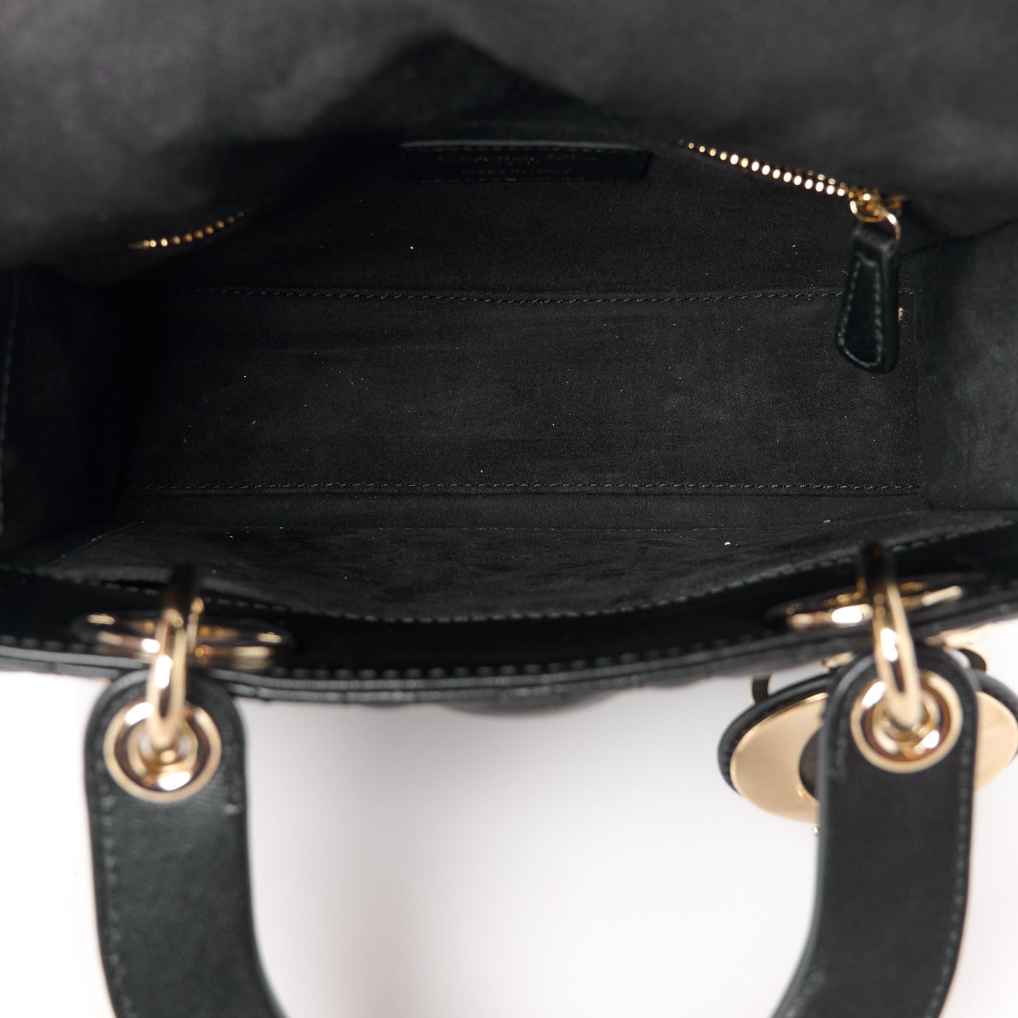Lambskin Cannage Small My ABCDior Lady Dior Black