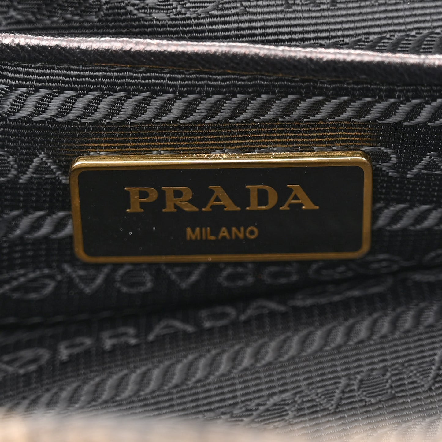 Tessuto Nylon Saffiano Tote Black