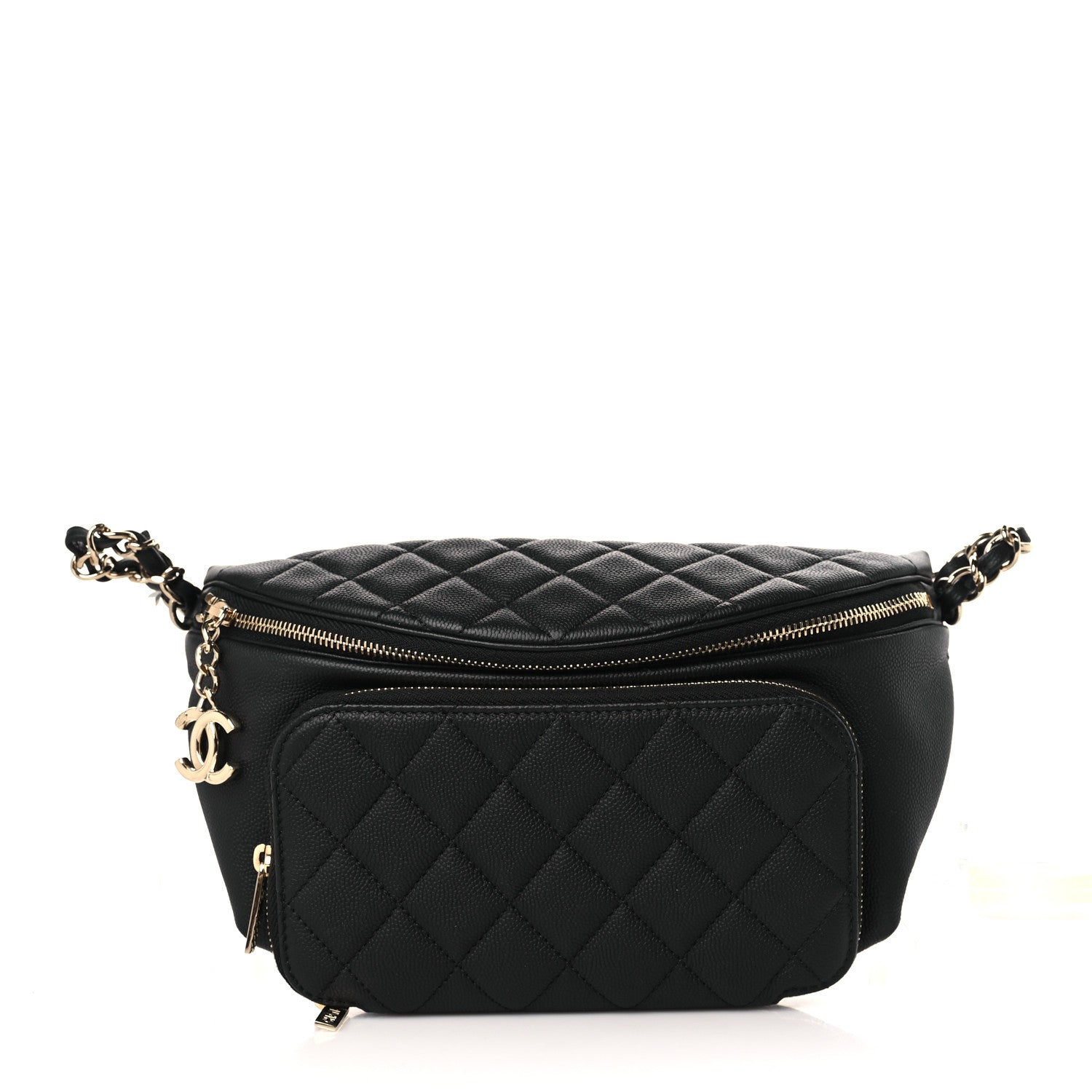 Chanel Caviar Quilted Business Affinity Waist Belt Bag Black 1 of 8