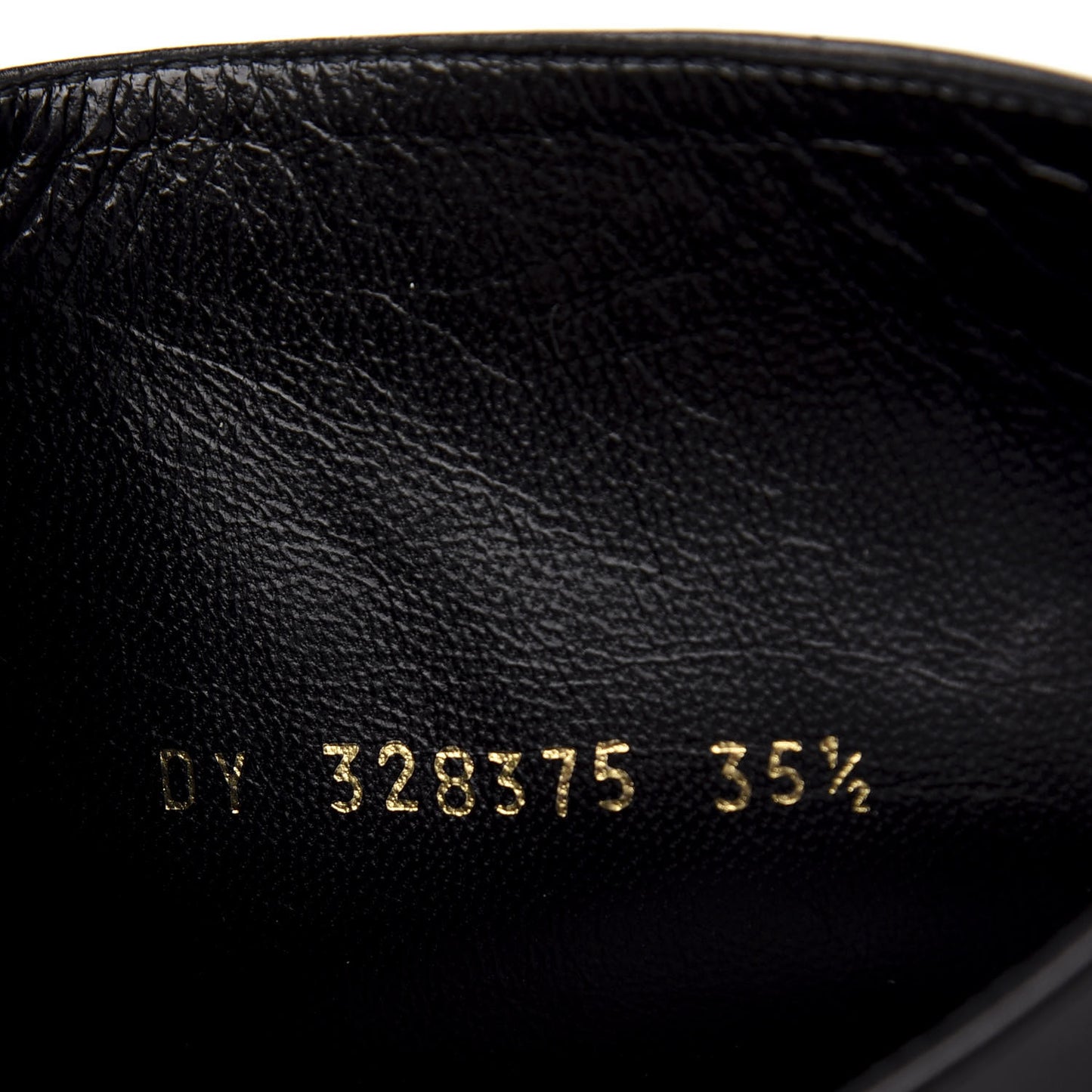 Calfskin Rock Long Boots 35.5 Black