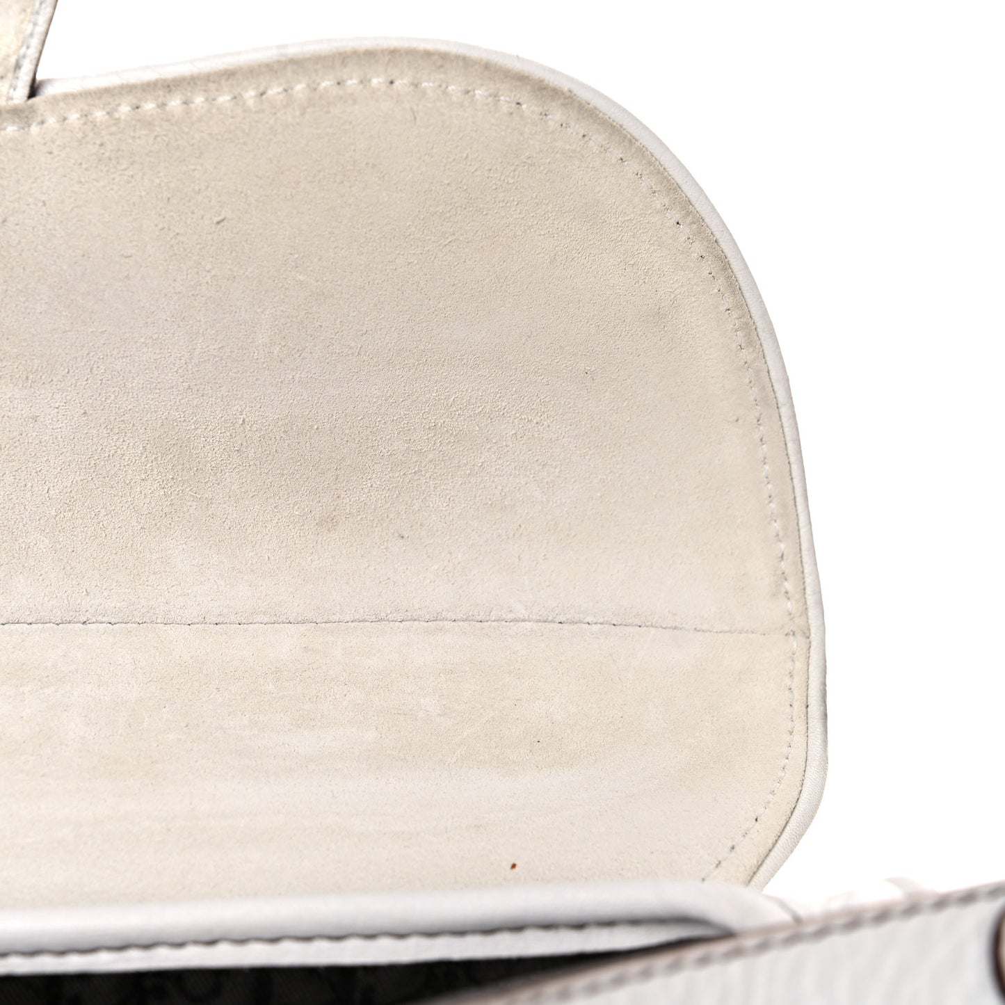 Calfskin Saddle Bag White