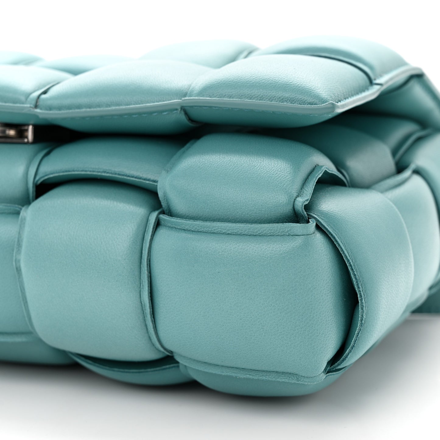 Nappa Maxi Intreccio Padded Cassette Crossbody Bag