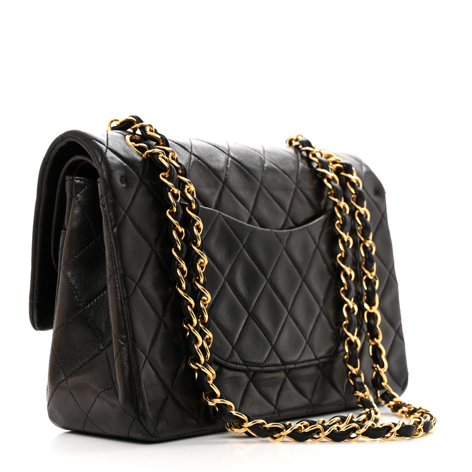 Chanel Lambskin Quilted Medium Double Flap Dark Brown 2 of 10