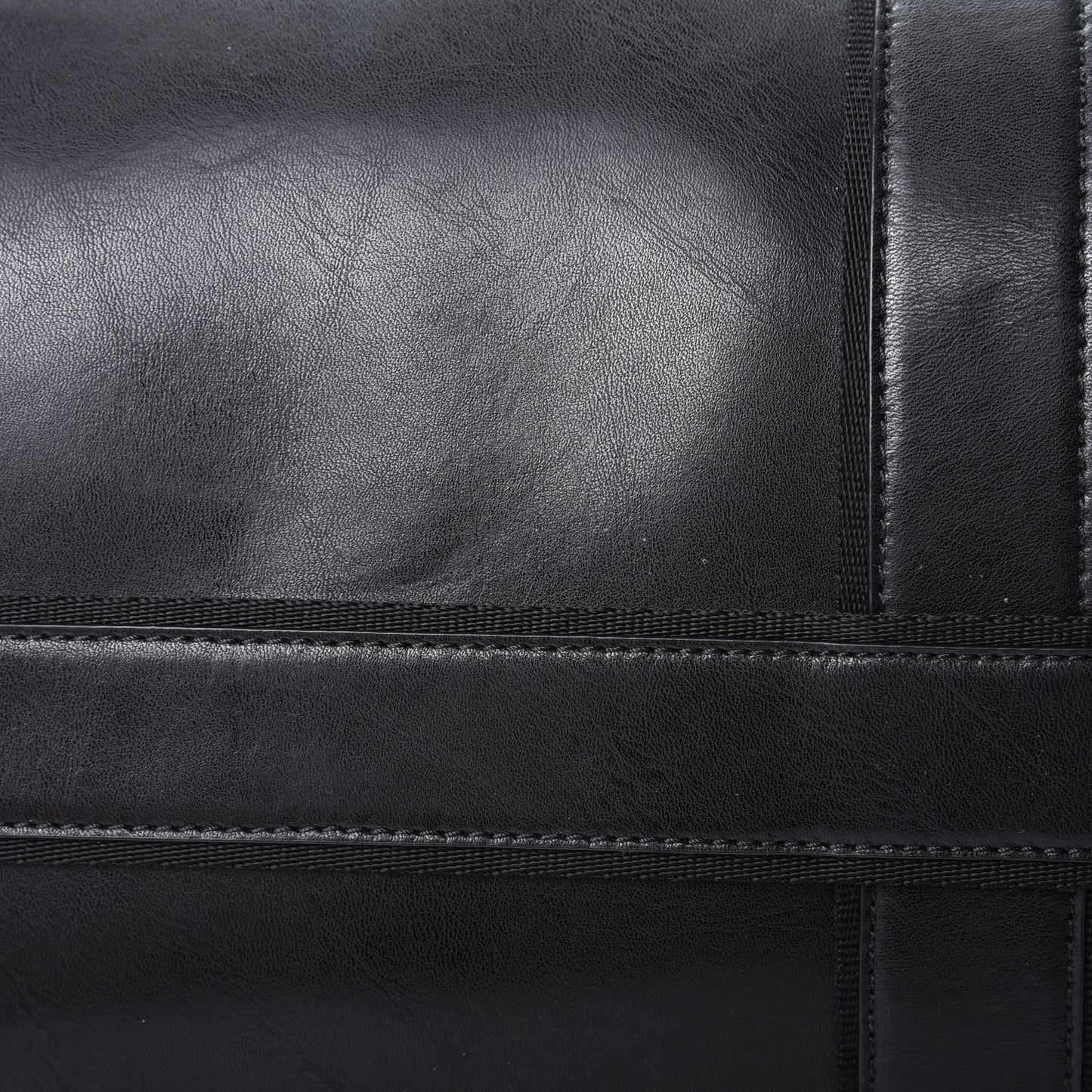Calfskin Mc3 Reverse Weekender Bag Black