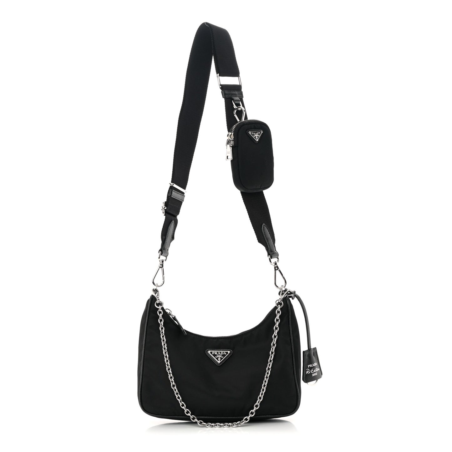 Nylon Re-Edition 2005 Shoulder Bag Black