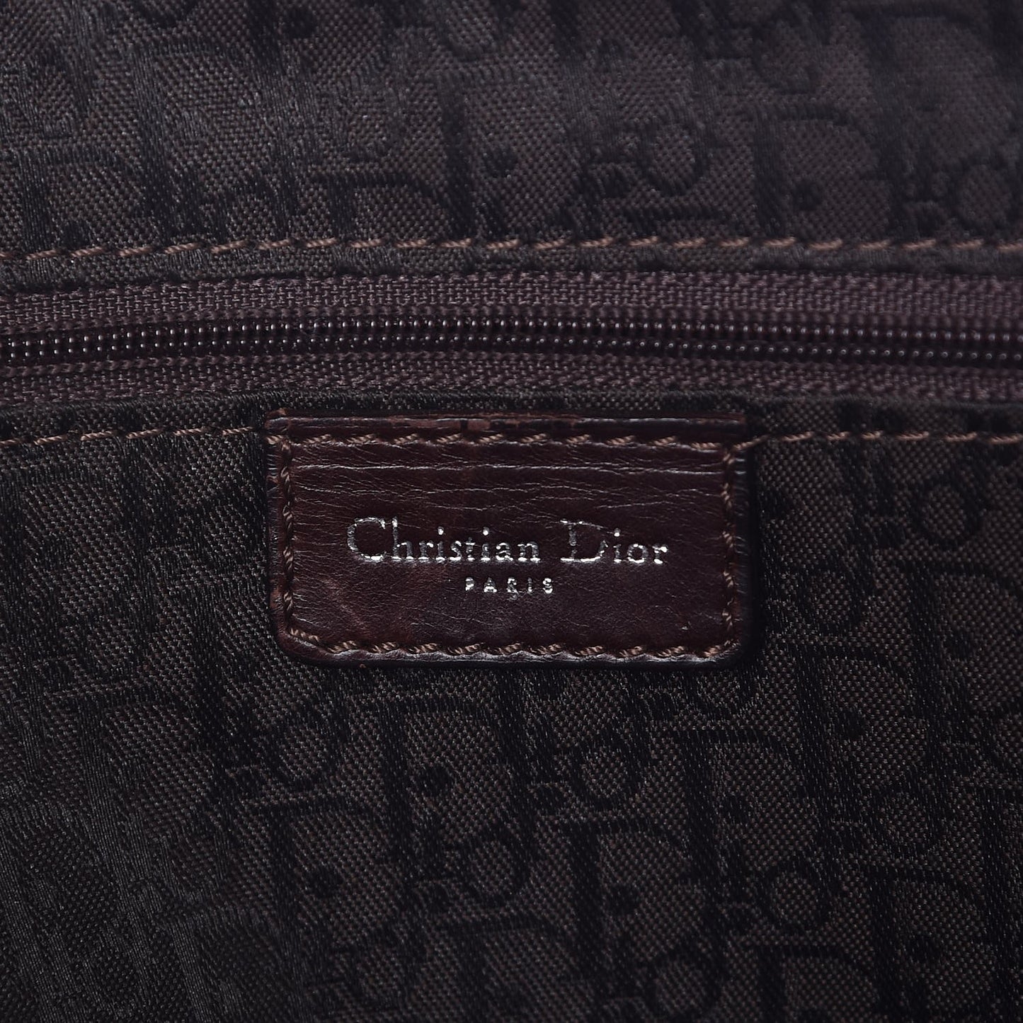 Calfskin Hardcore Pierced Shoulder Bag Brown